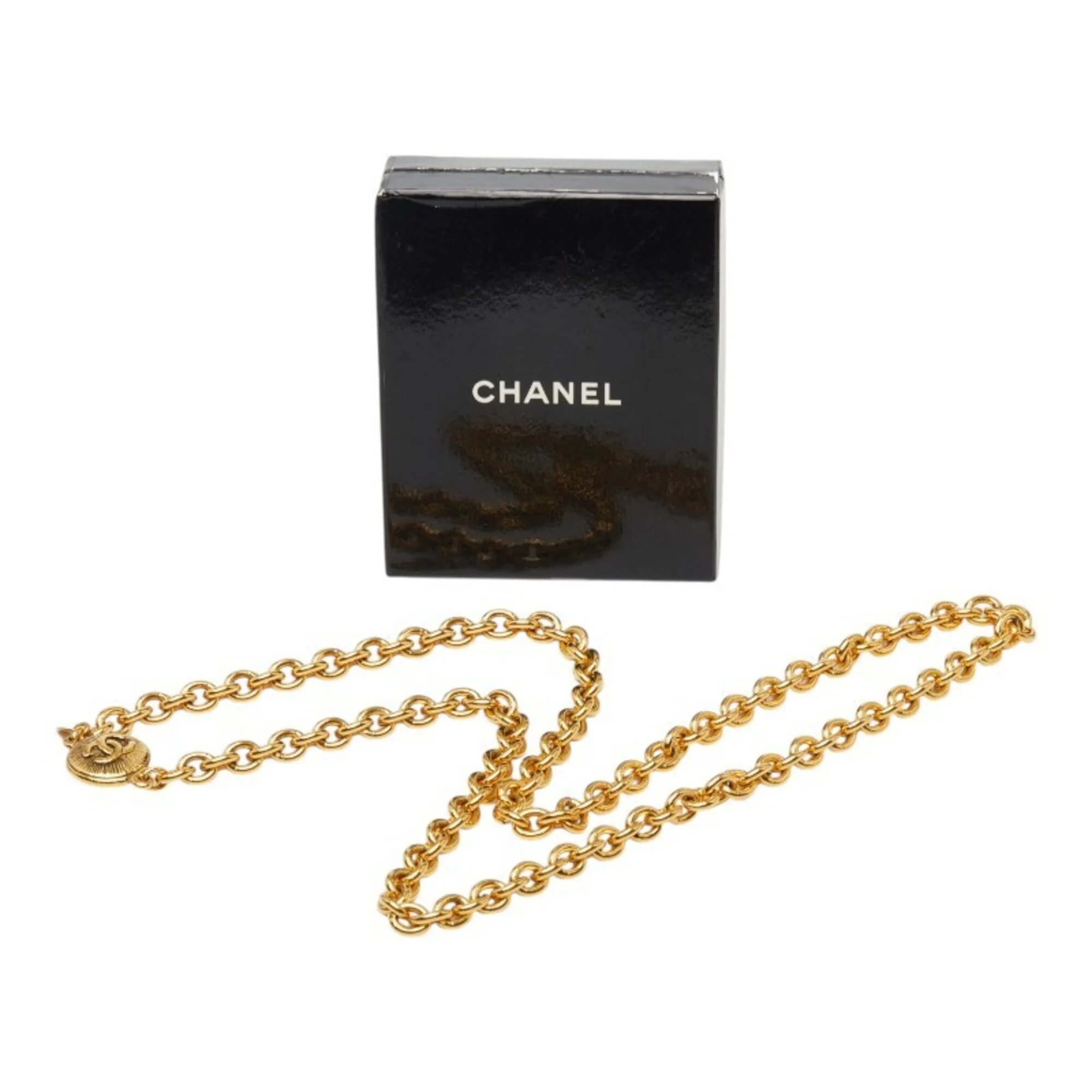 CC Logo Chain Pendant Necklace Metal - Image 7