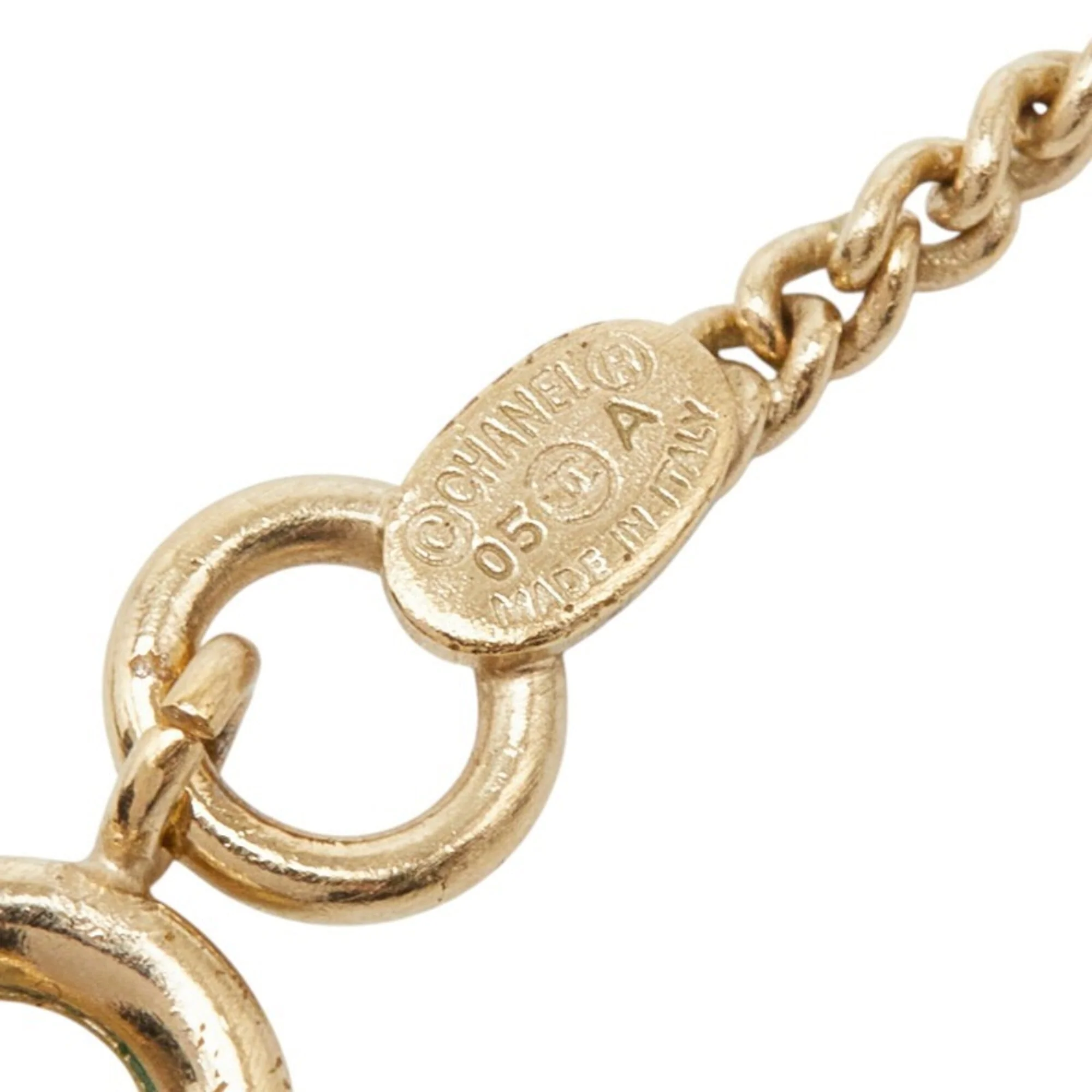 CC Logo Chain Pendant Necklace Metal - Image 7