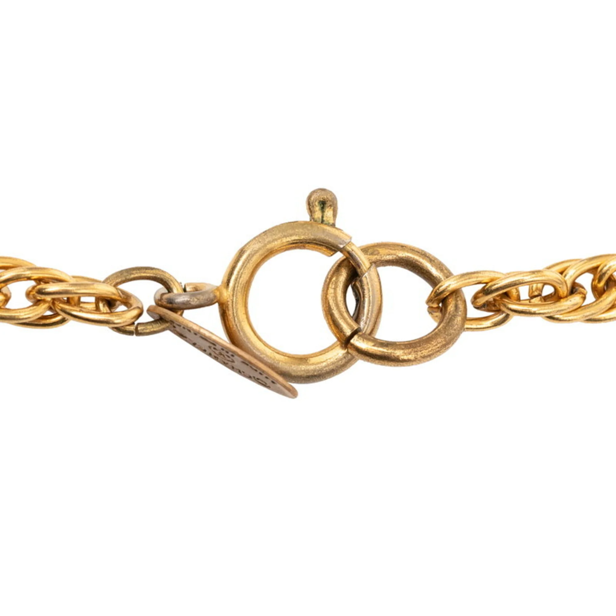 CC Logo Chain Pendant Necklace Metal - Image 5
