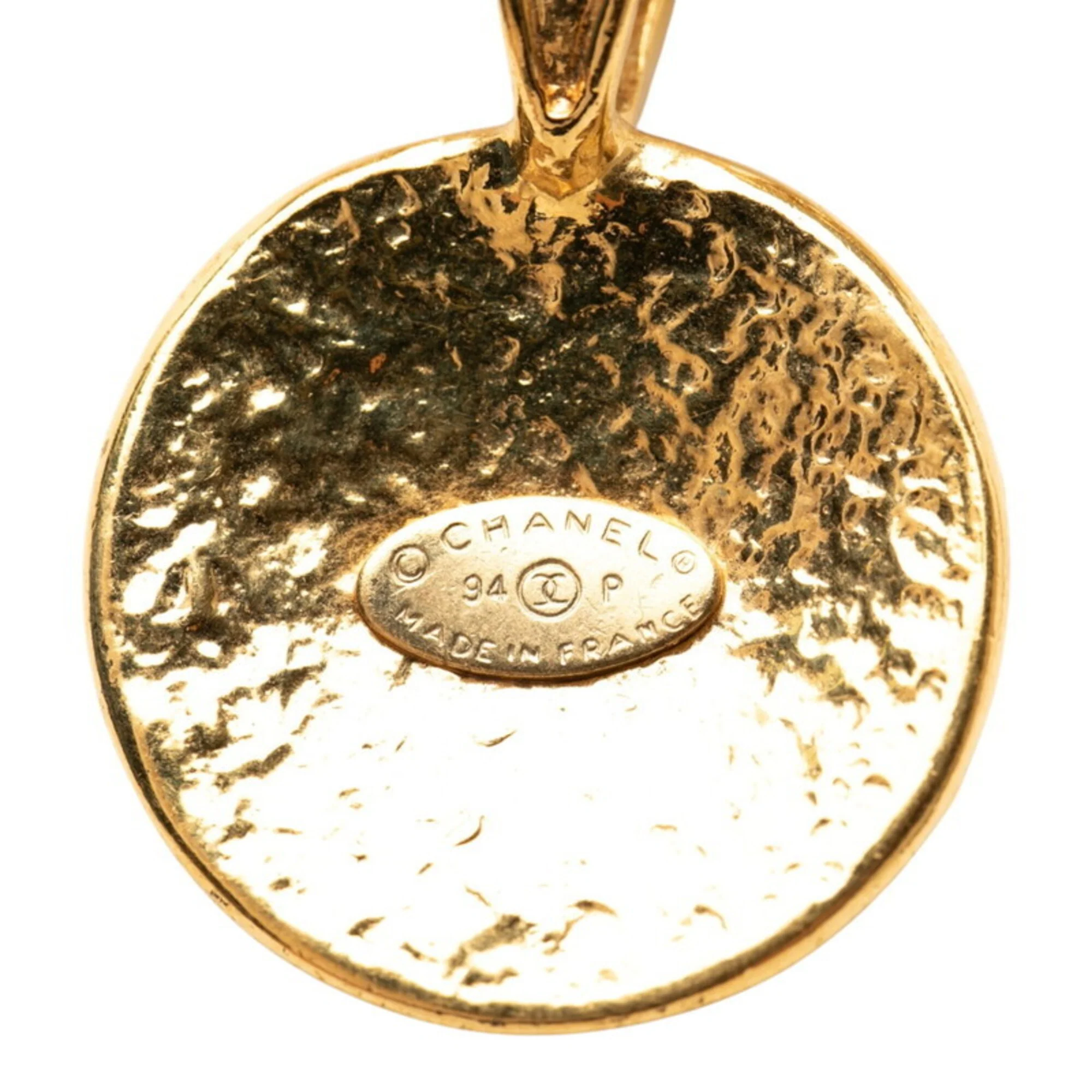CC Logo Chain Pendant Necklace Metal - Image 3