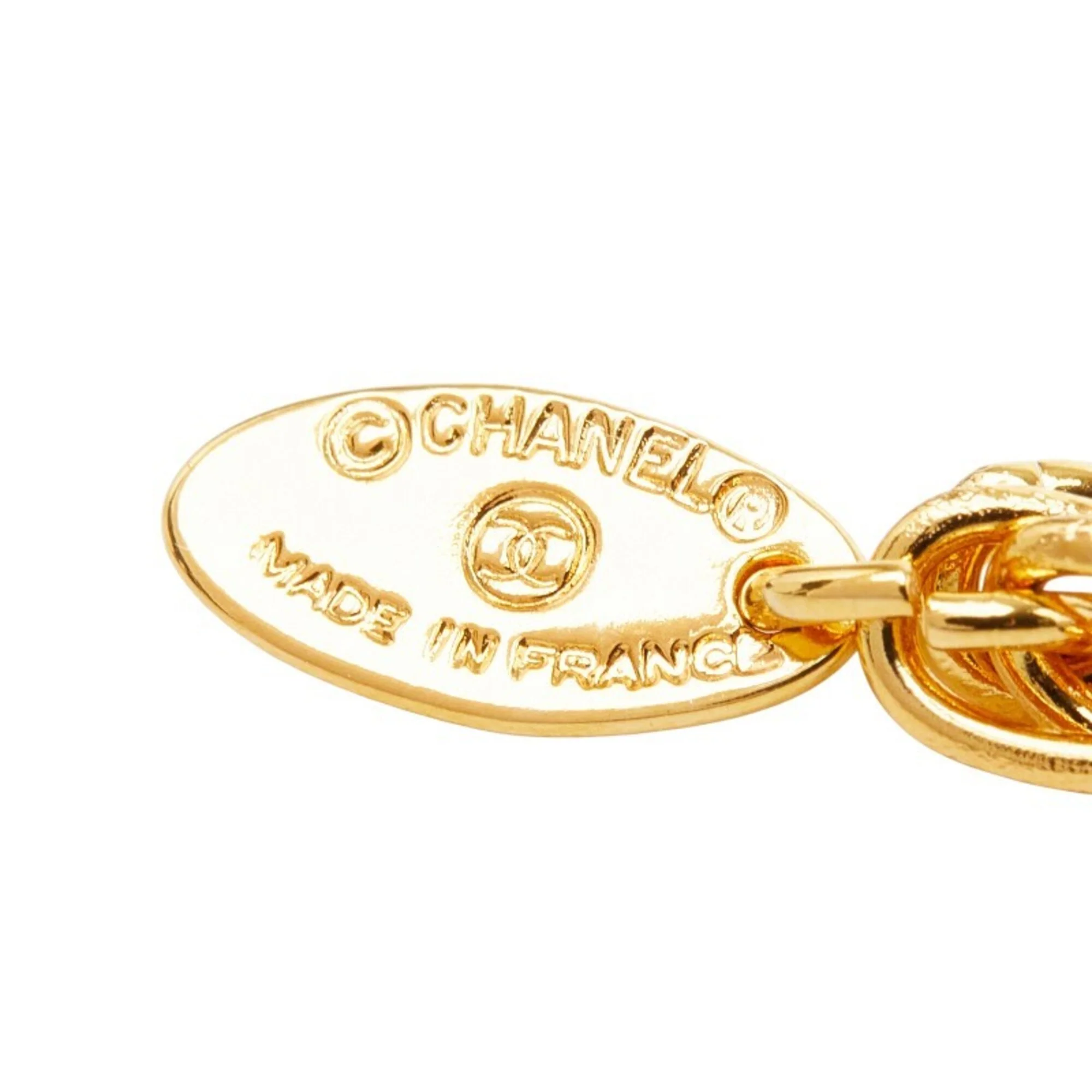 CC Logo Chain Pendant Necklace Metal - Image 6