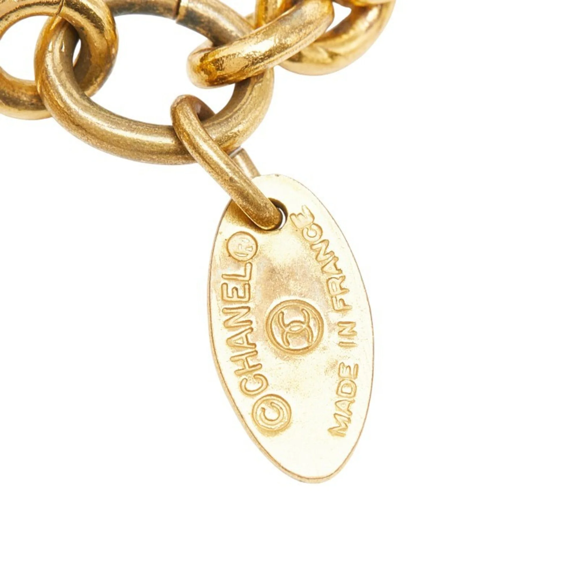 CC Logo Chain Pendant Necklace Metal - Image 6