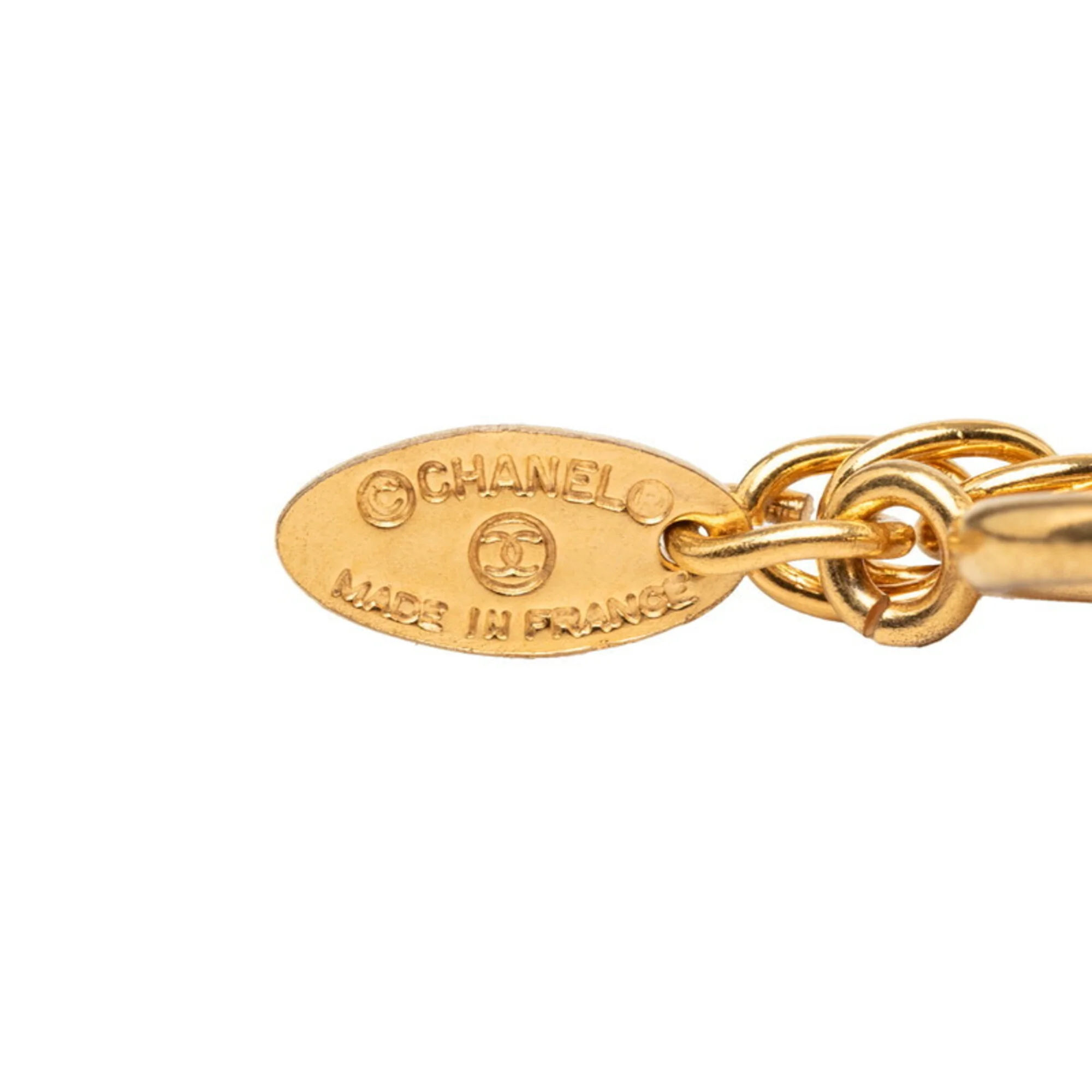 CC Logo Chain Pendant Necklace Metal - Image 5