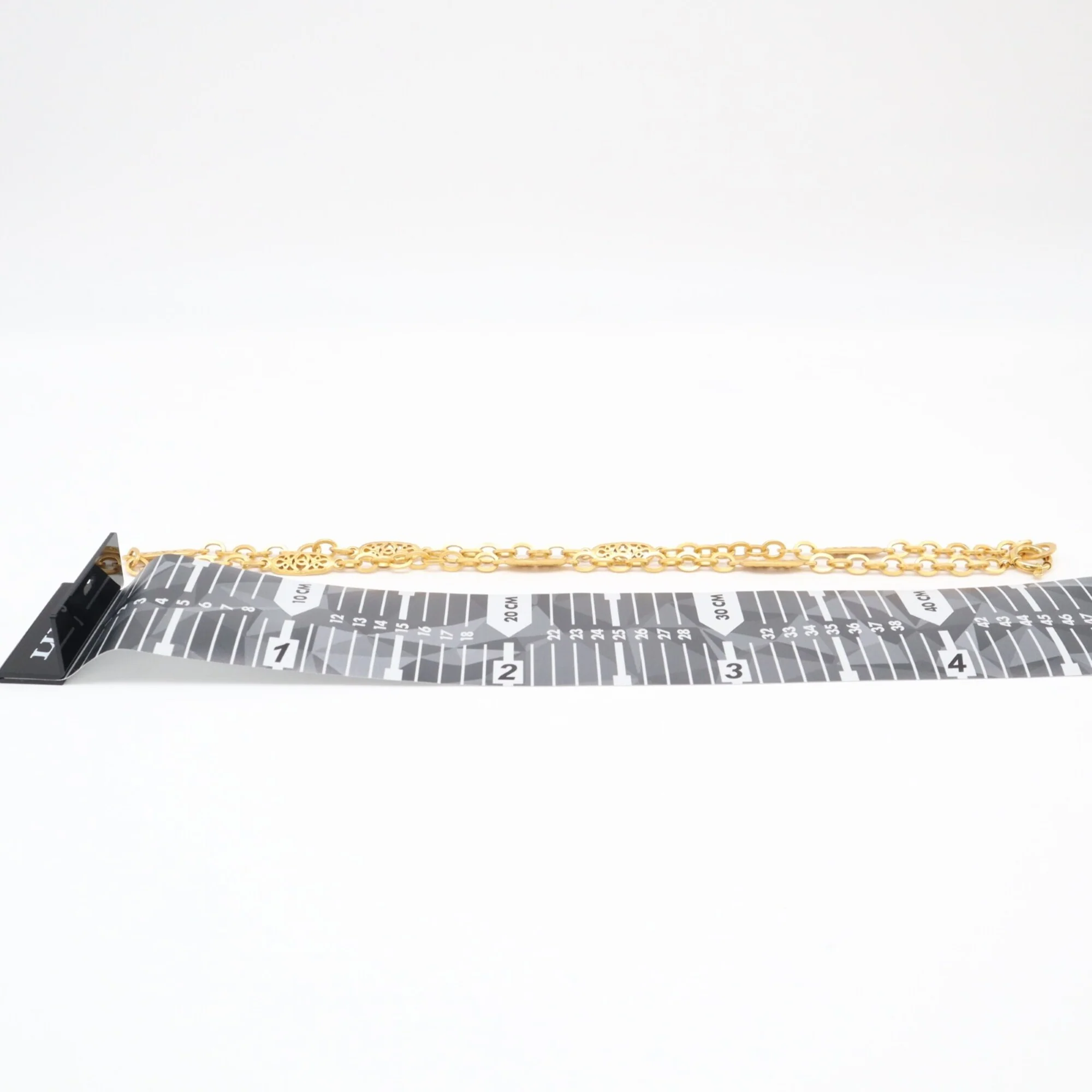 CC Logo Chain Pendant Necklace Metal - Image 3