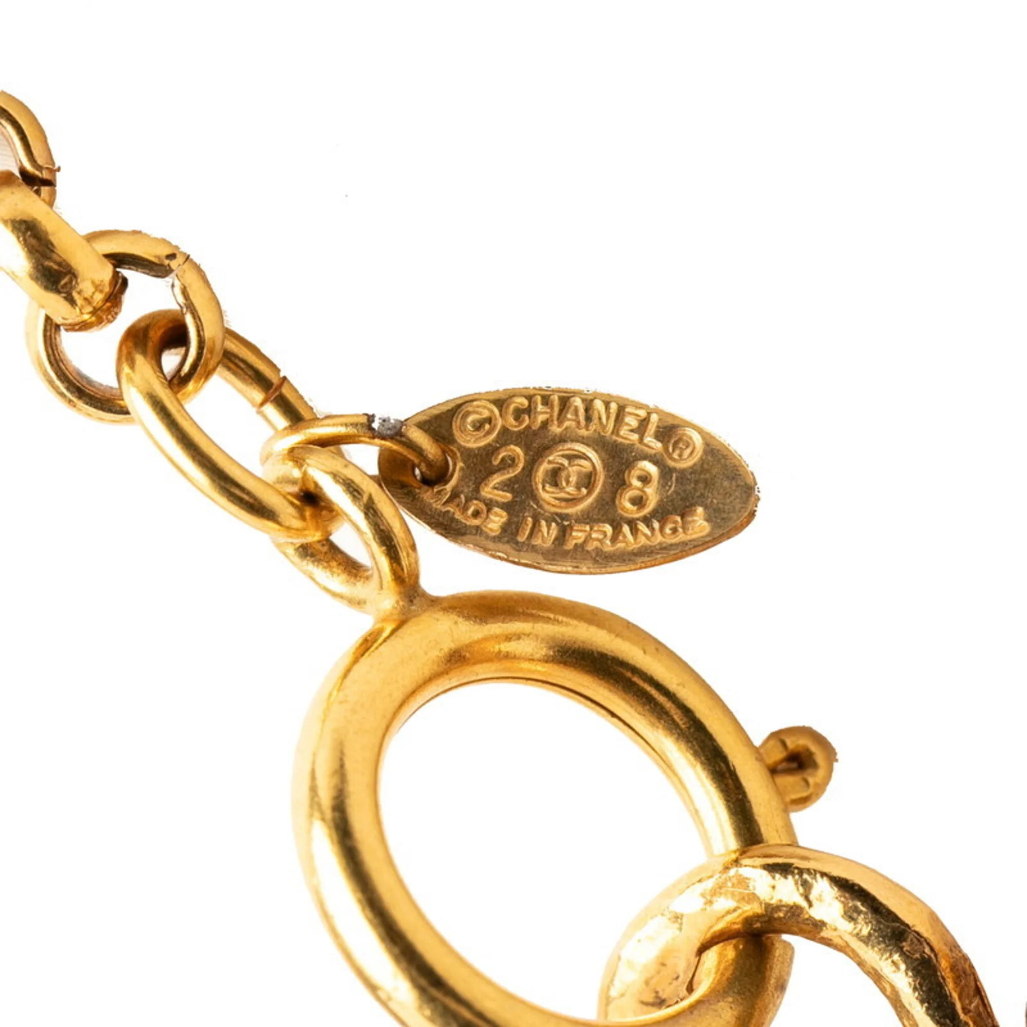CC Logo Chain Pendant Necklace Metal - Image 5