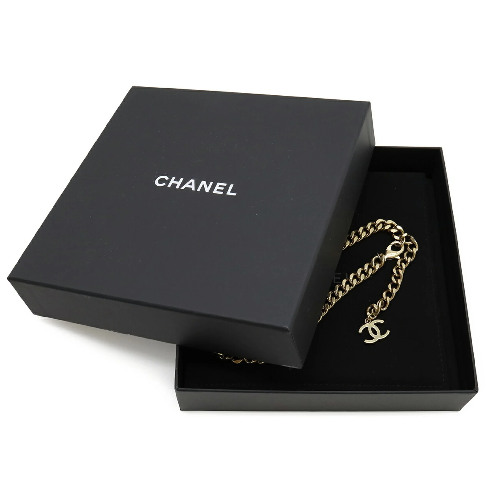 CC Logo Chain Pendant Necklace Metal - Image 8