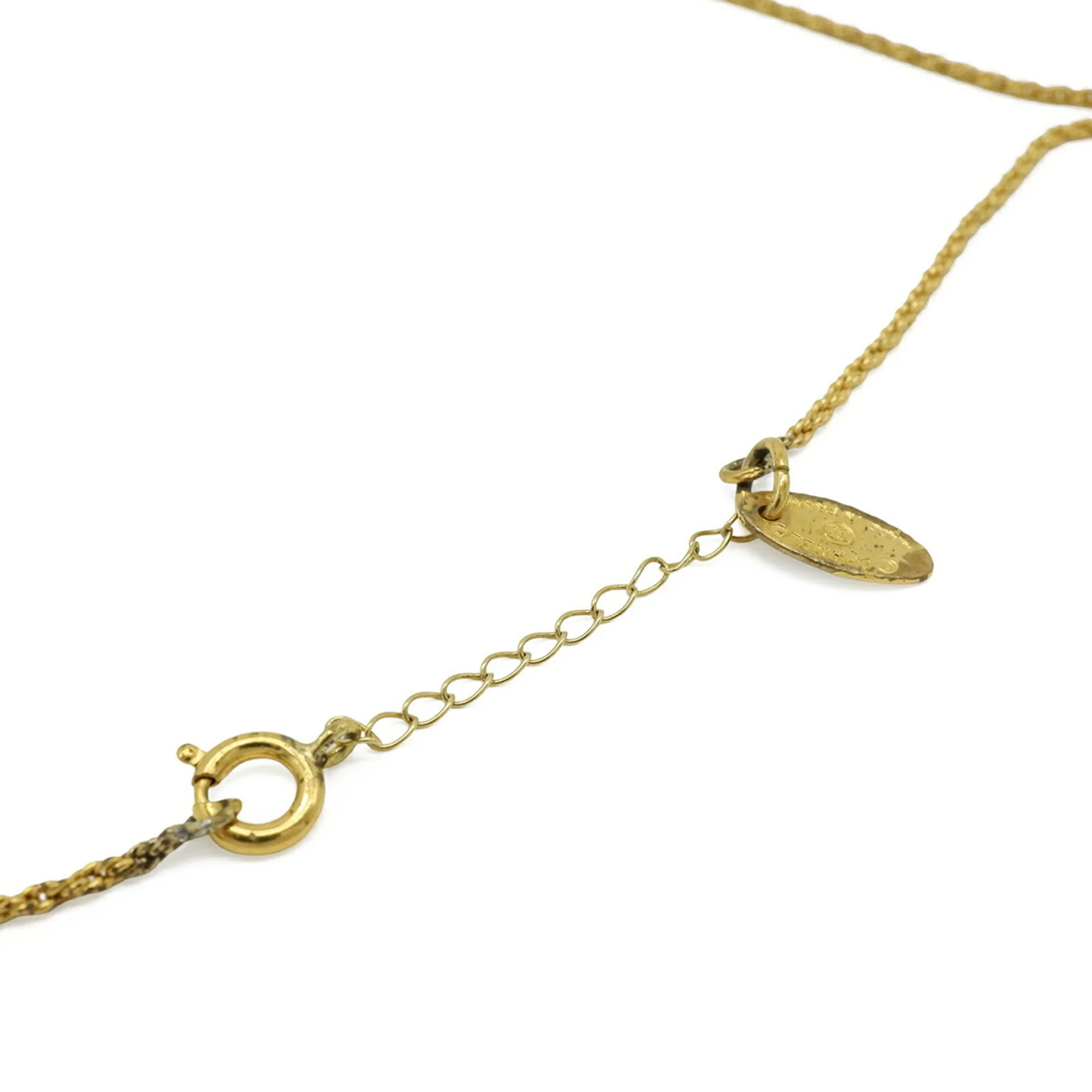 CC Logo Circle Pendant Necklace Metal - Image 6