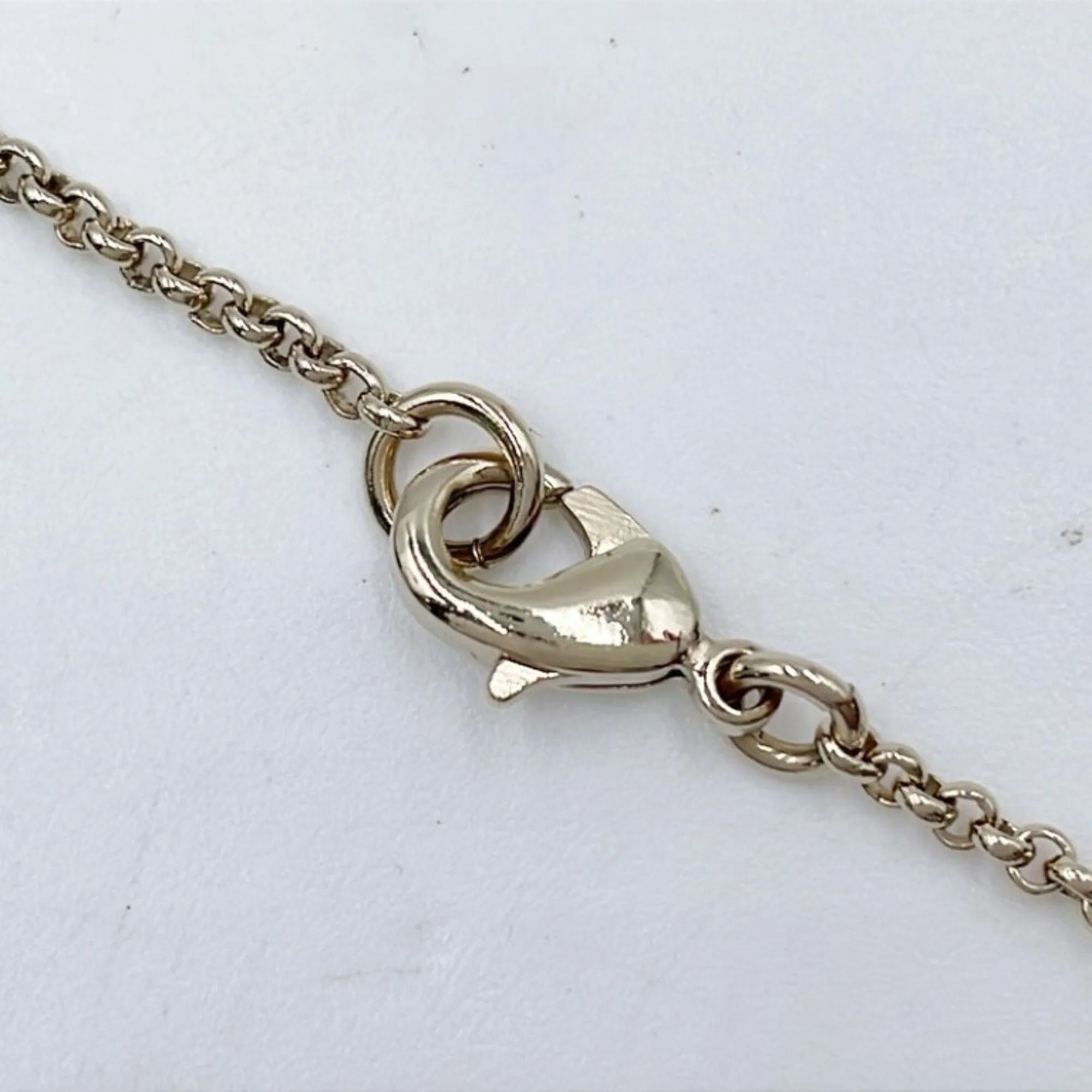 CC Logo Heart Pendant Necklace Gold-Tone Metal - Image 4
