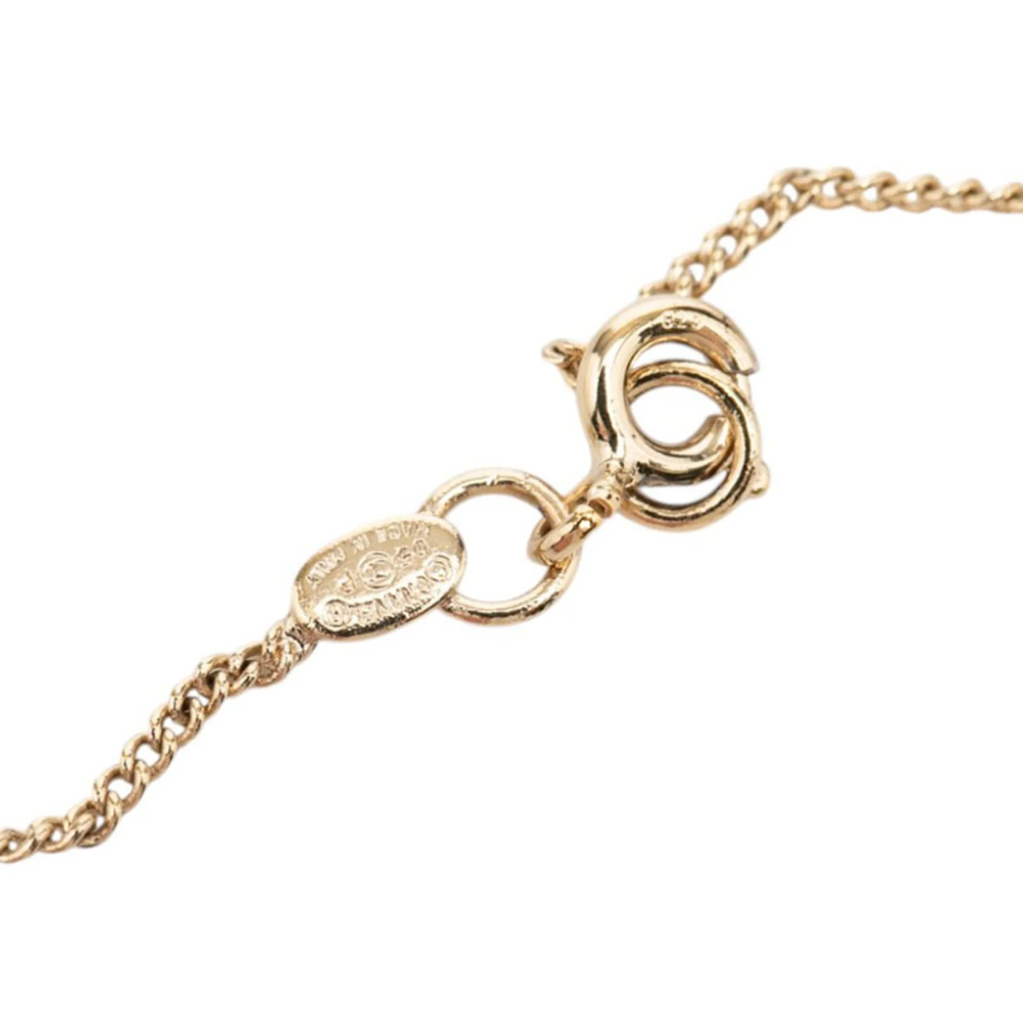 CC Logo Heart Pendant Necklace Metal - Image 5