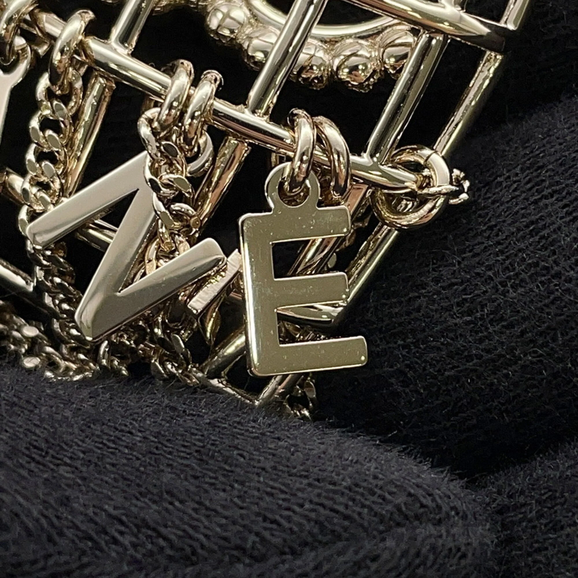 CC Logo Pendant Necklace Gold-Tone Metal - Image 7