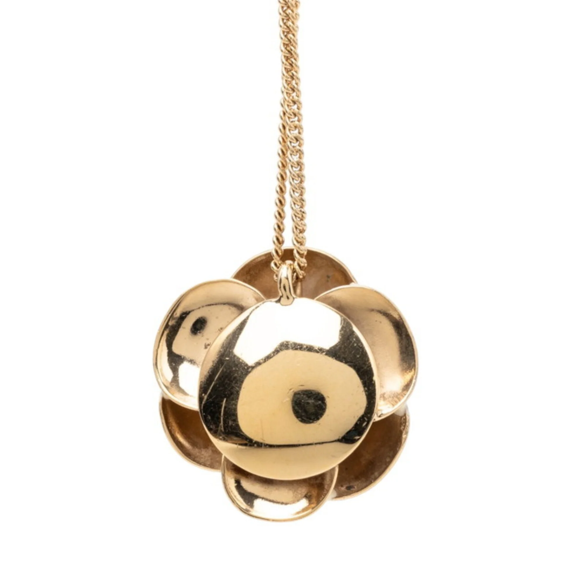 CC Logo Pendant Necklace Metal - Image 2