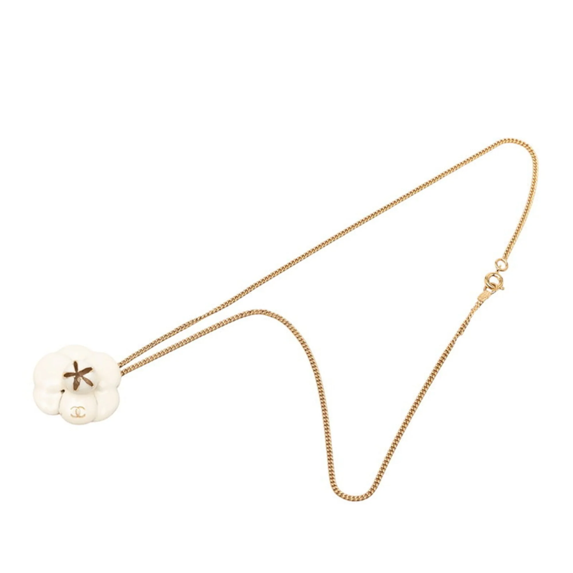 CC Logo Pendant Necklace Metal - Image 3
