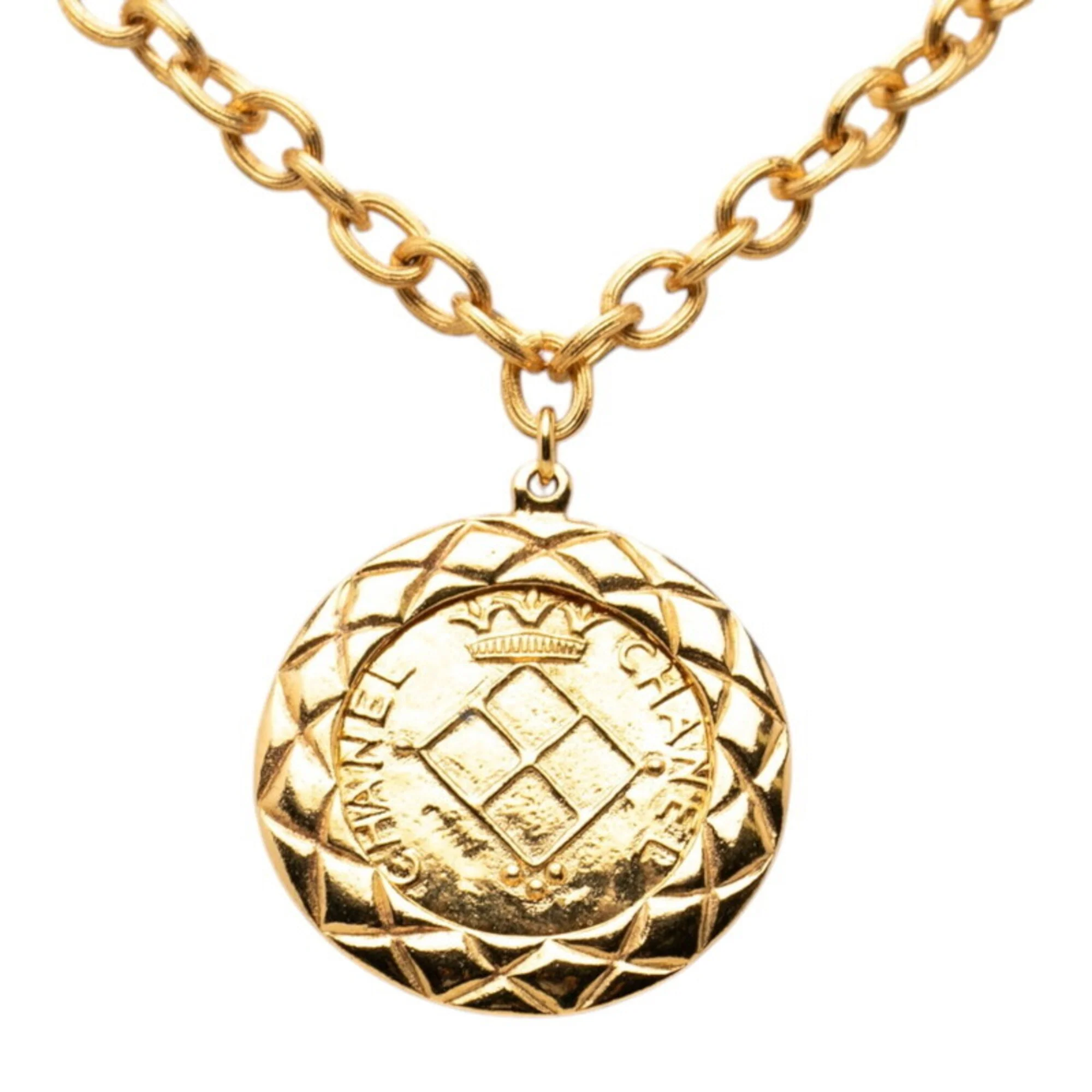 CC Logo Pendant Necklace Metal - Image 2