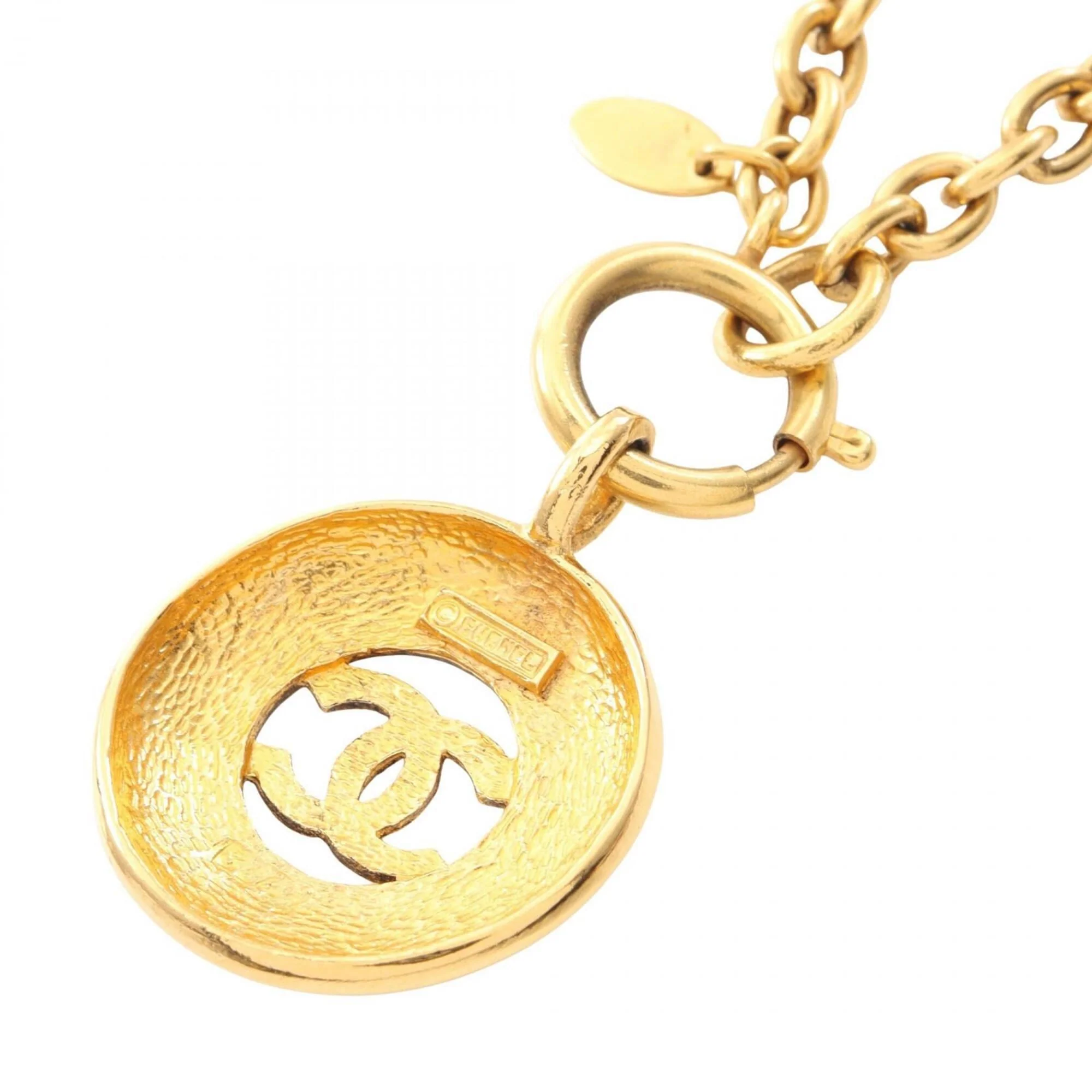 CC Logo Pendant Necklace Metal - Image 2