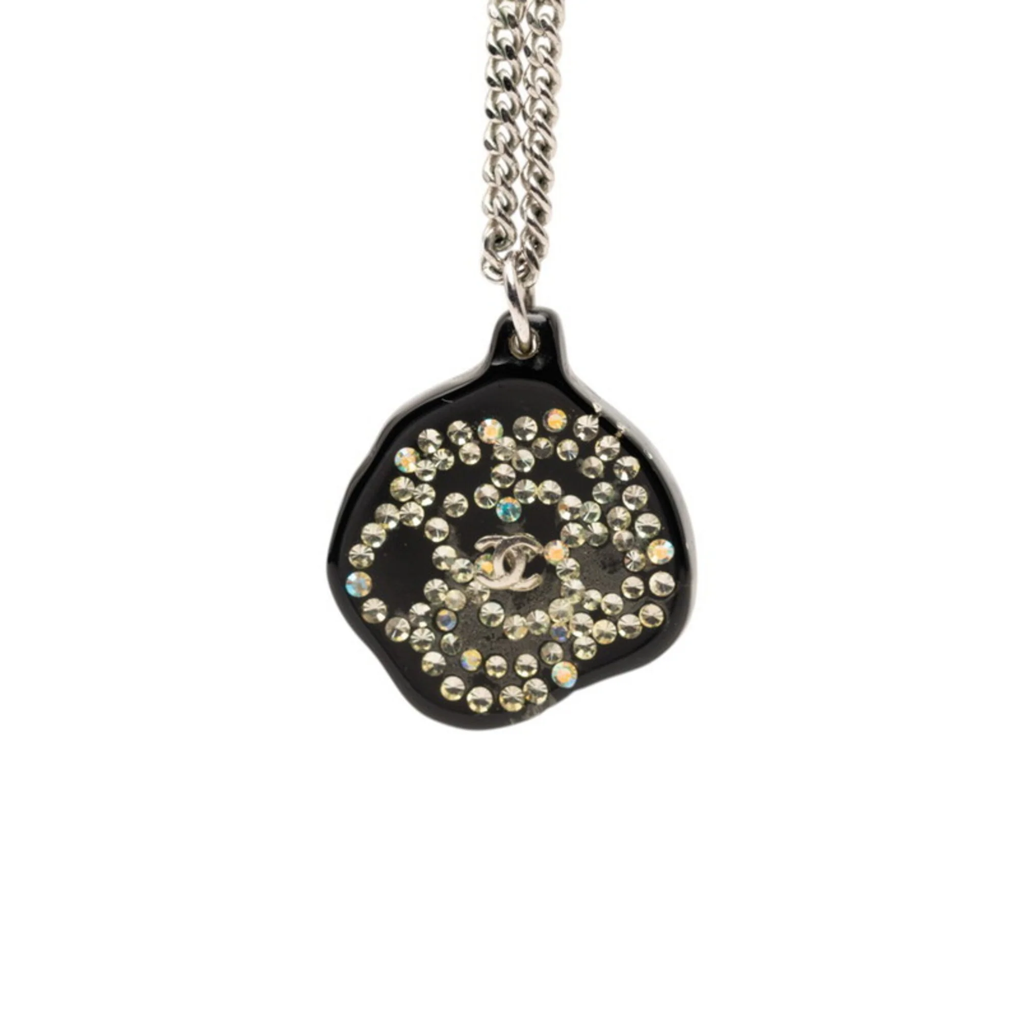 CC Logo Pendant Necklace Metal