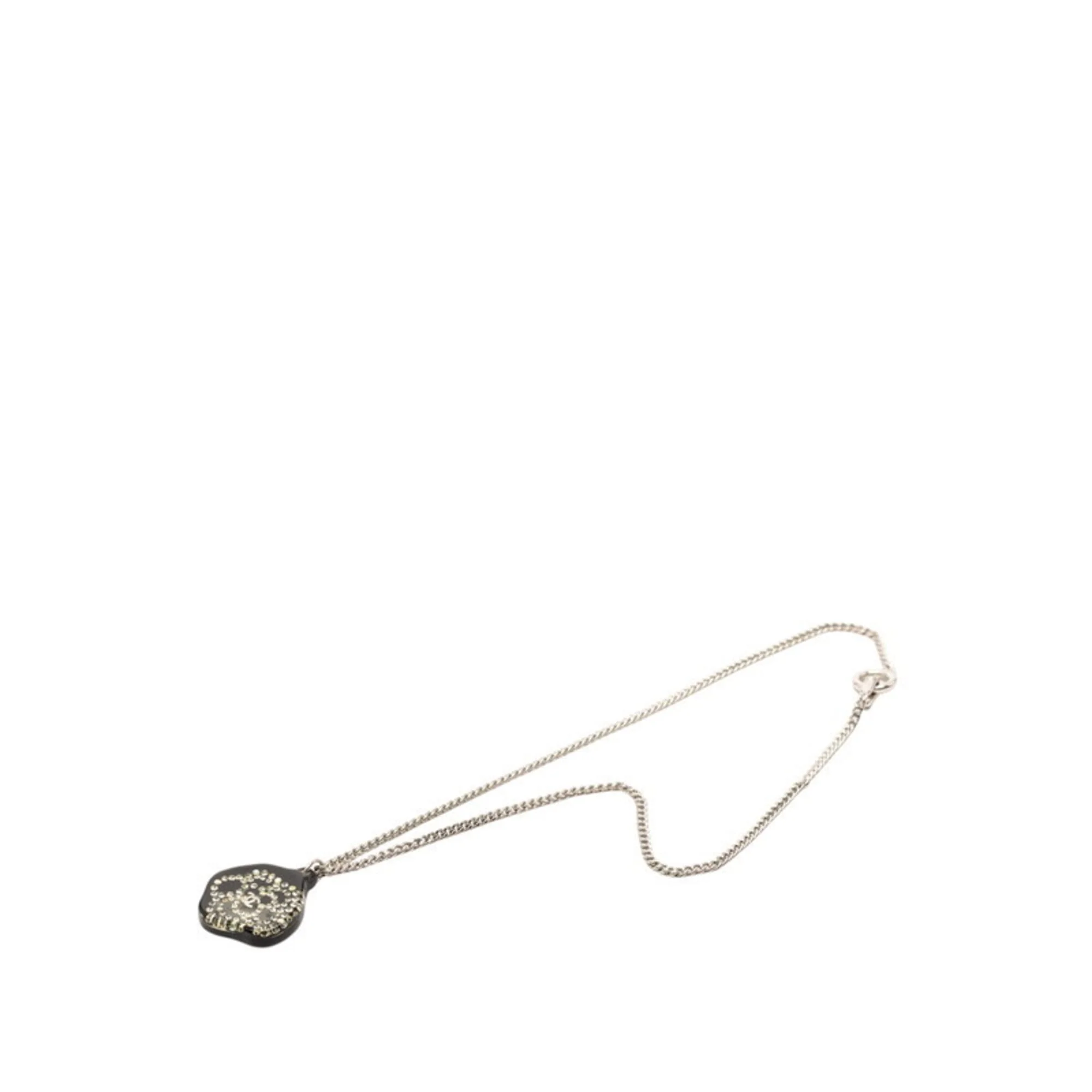 CC Logo Pendant Necklace Metal - Image 3