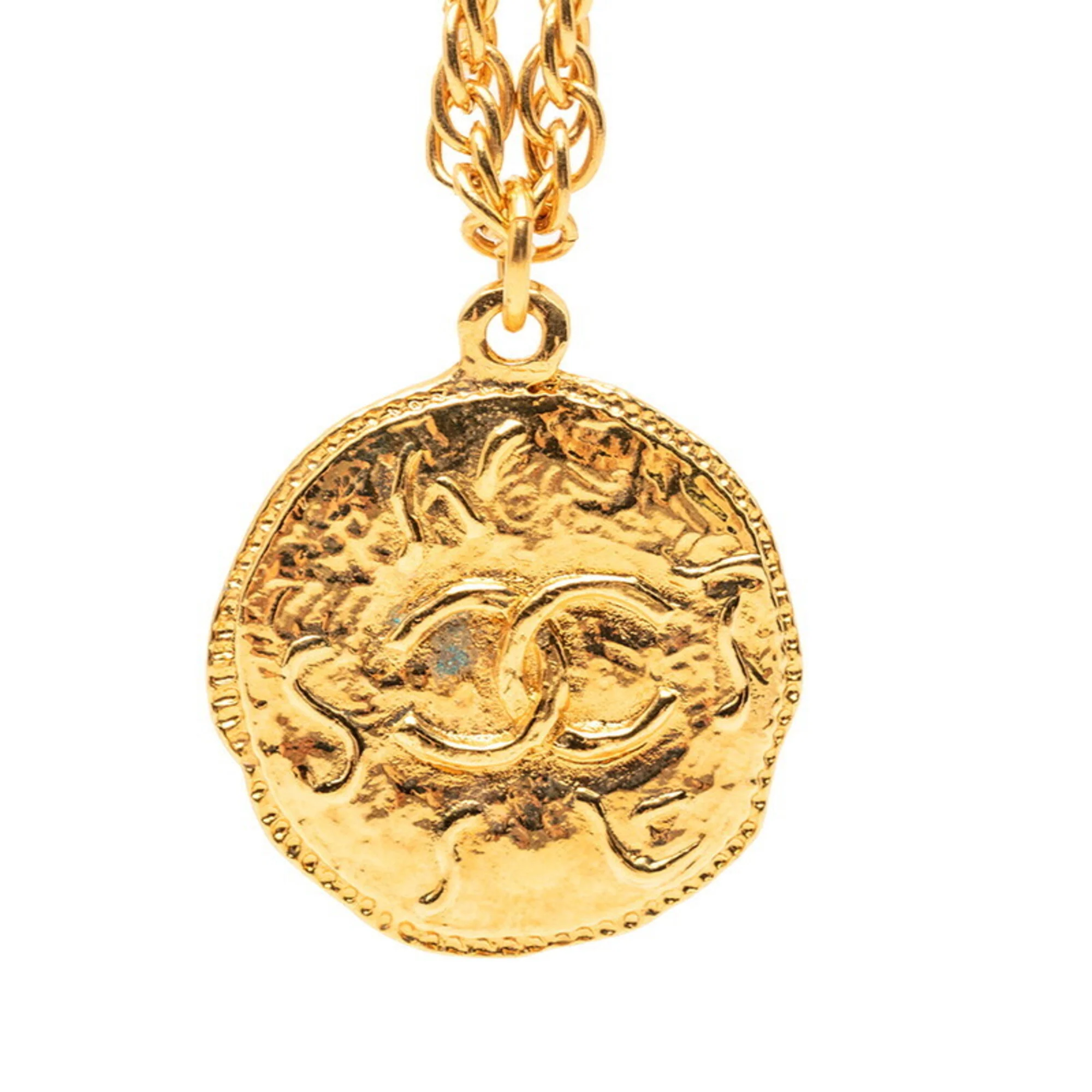 CC Logo Pendant Necklace Metal - Image 2
