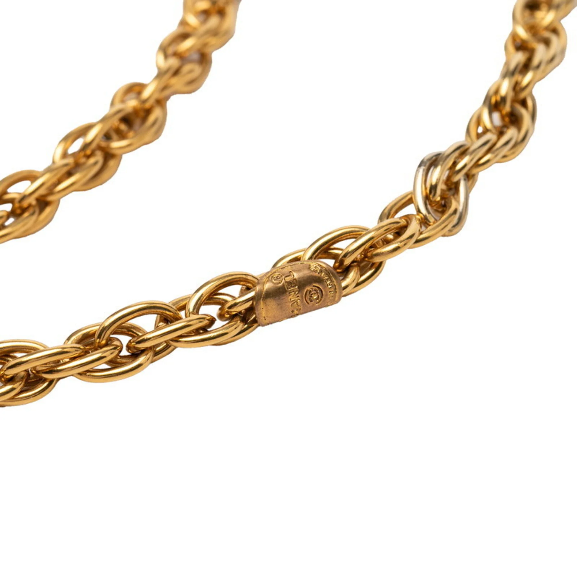 CC Logo Pendant Necklace Metal - Image 4