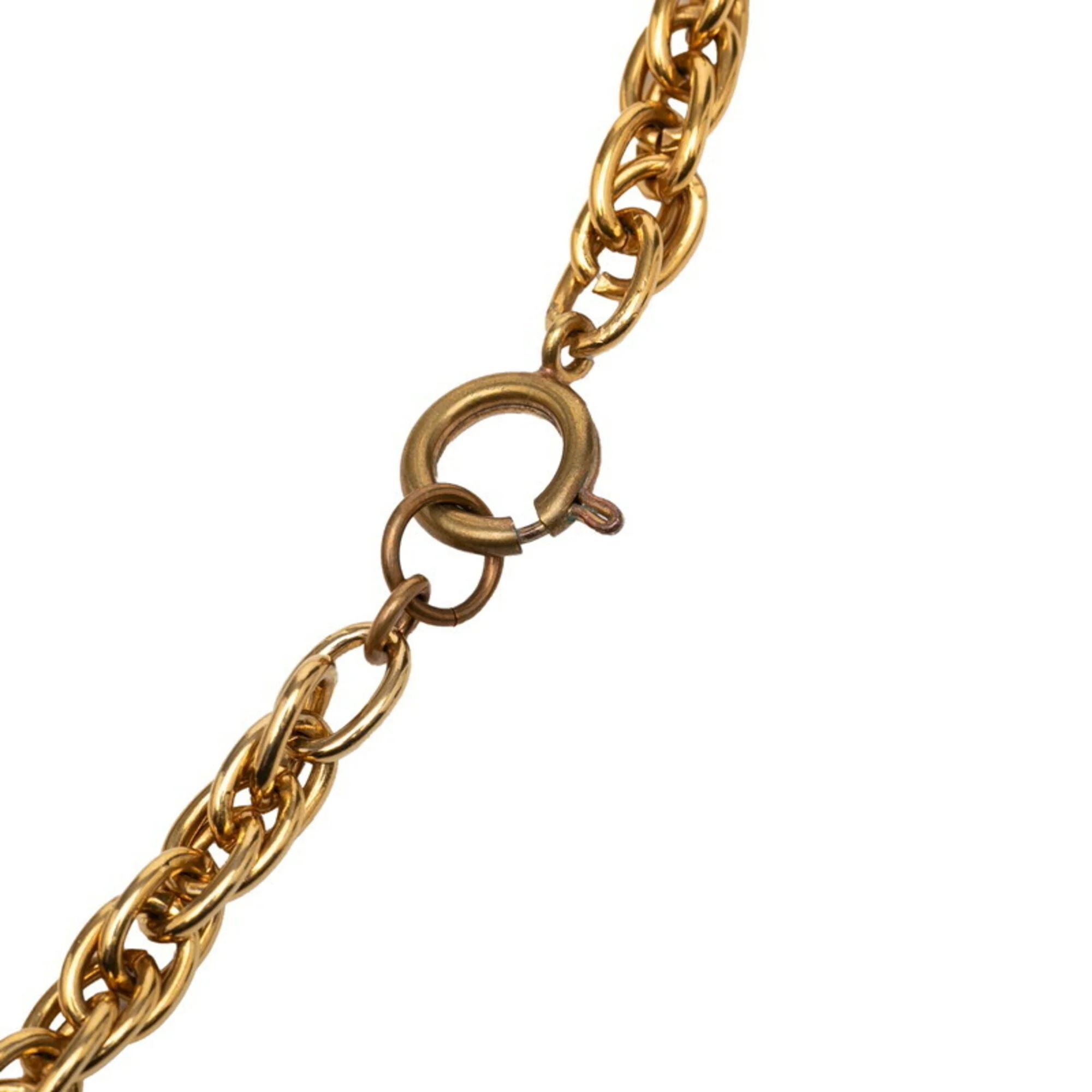 CC Logo Pendant Necklace Metal - Image 5
