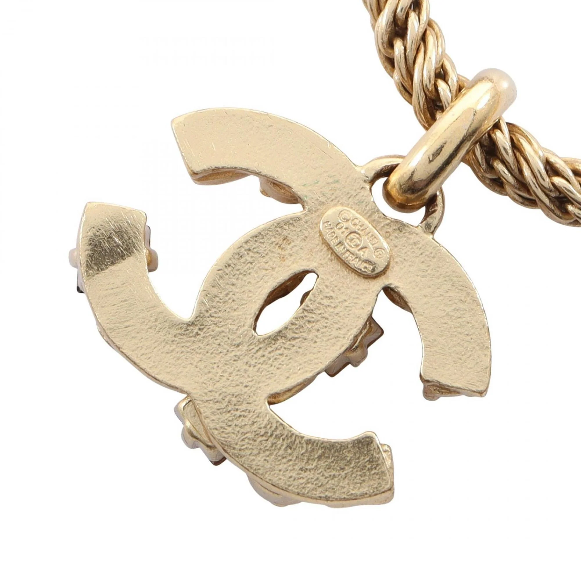 CC Logo Pendant Necklace Metal - Image 2