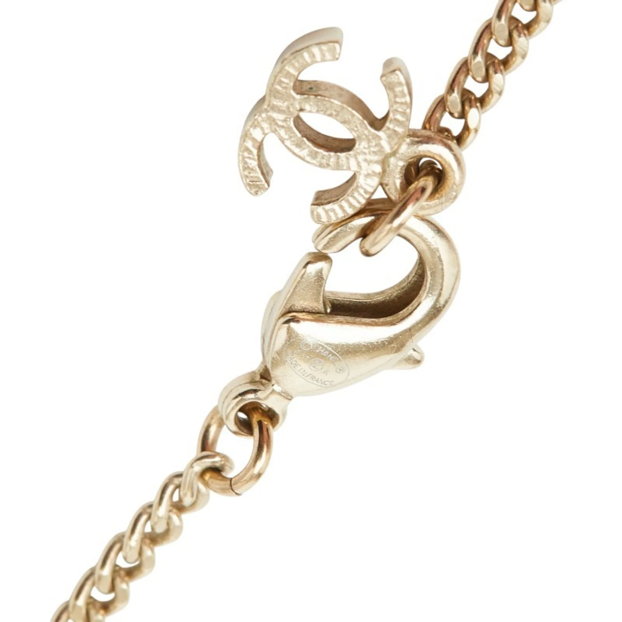 CC Logo Pendant Necklace Metal - Image 5