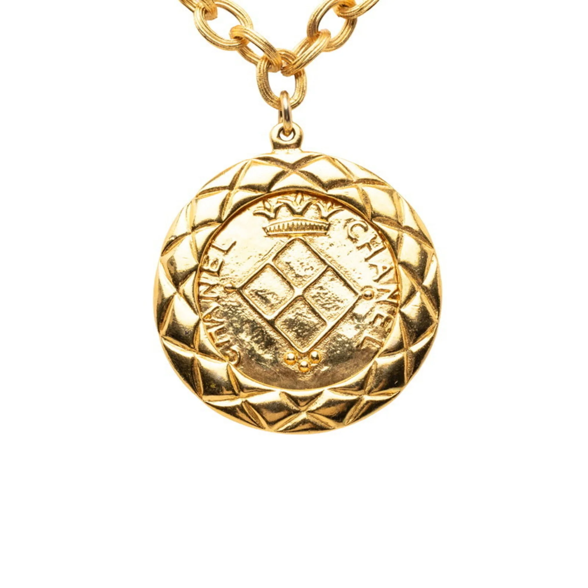 CC Logo Pendant Necklace Metal - Image 2