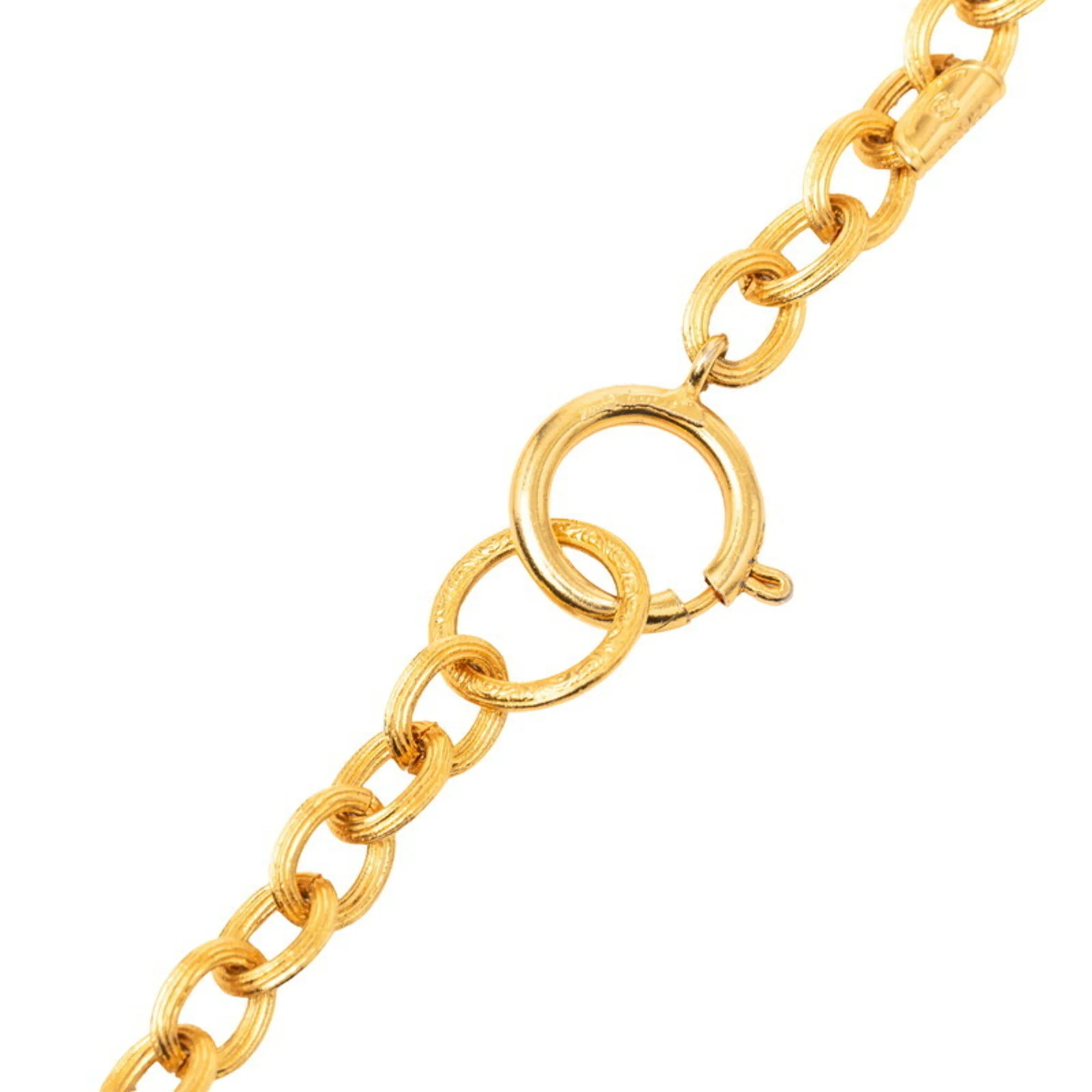 CC Logo Pendant Necklace Metal - Image 4