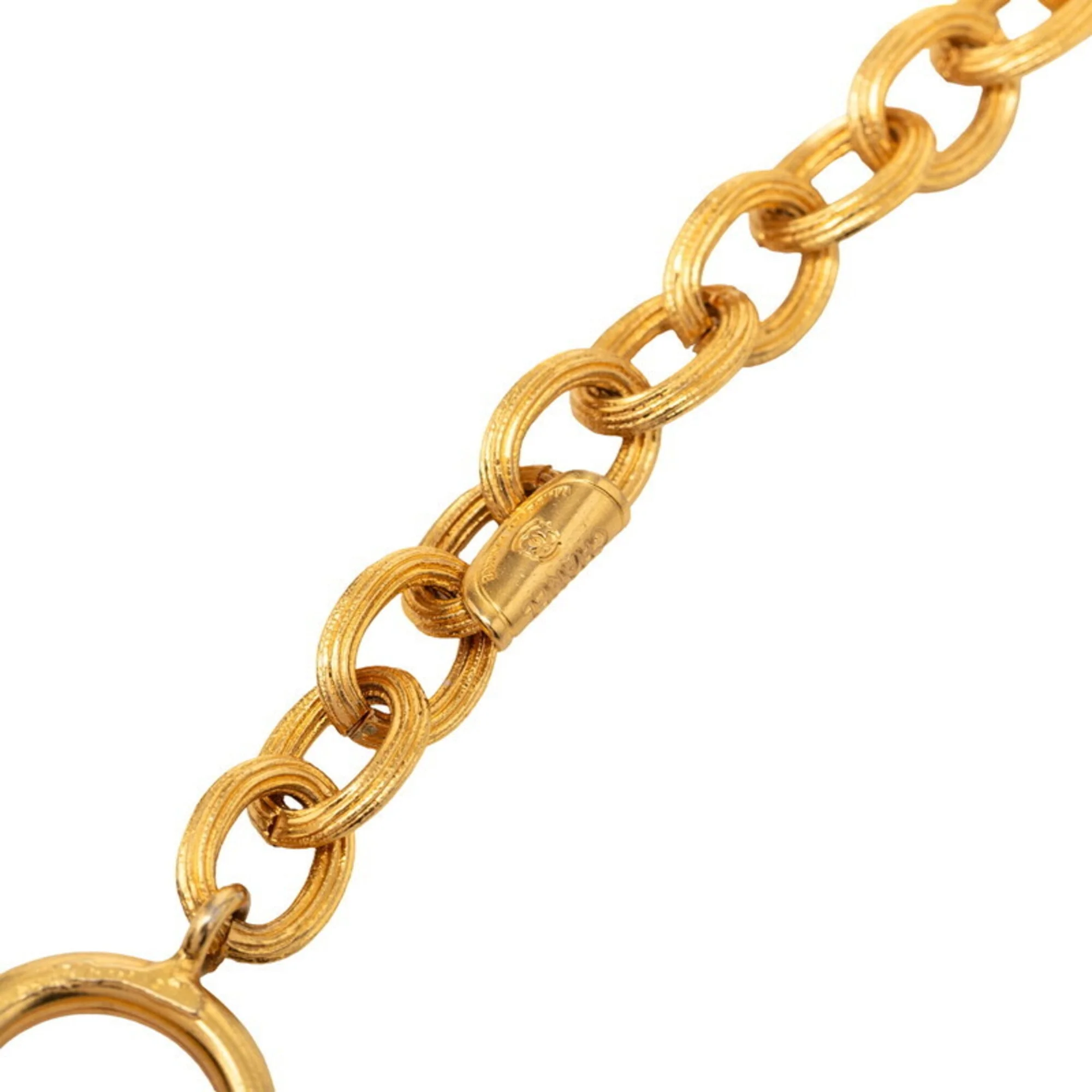 CC Logo Pendant Necklace Metal - Image 5
