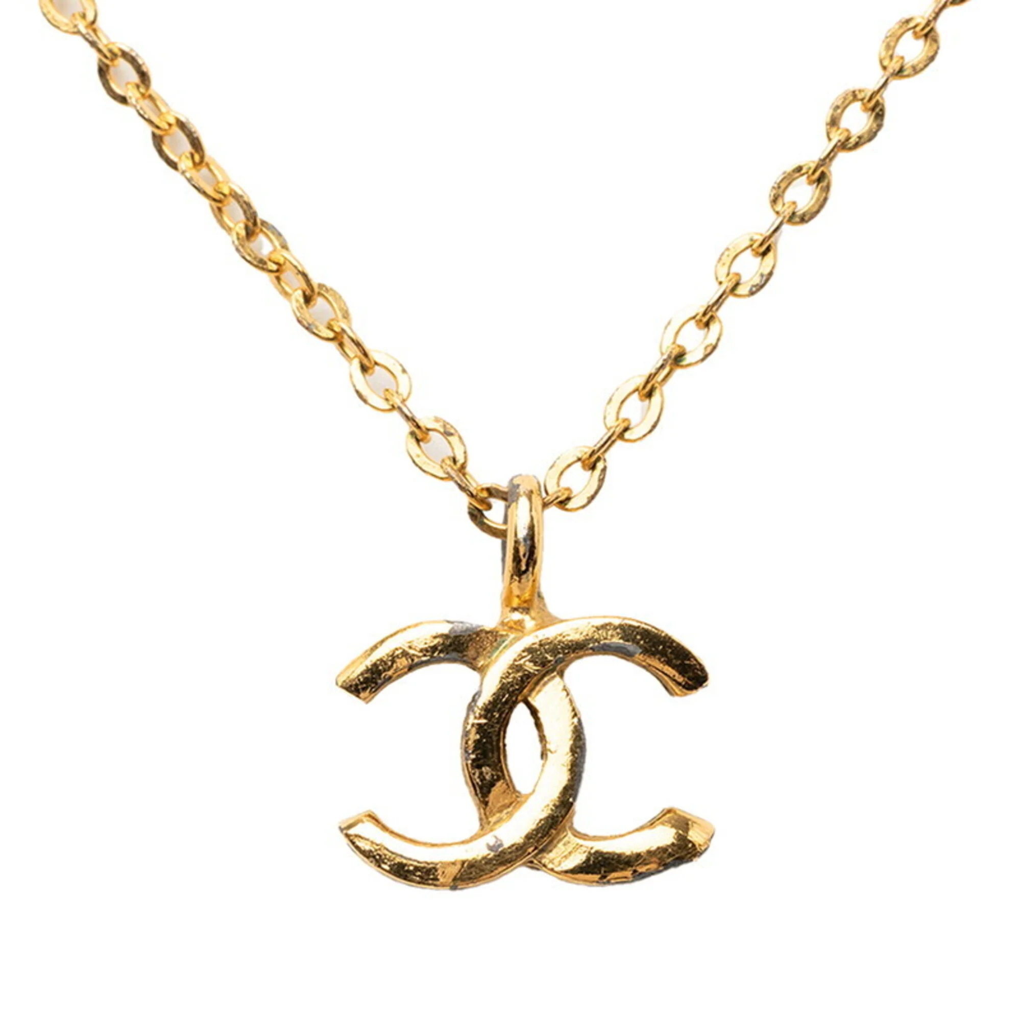 CC Logo Pendant Necklace Metal - Image 2