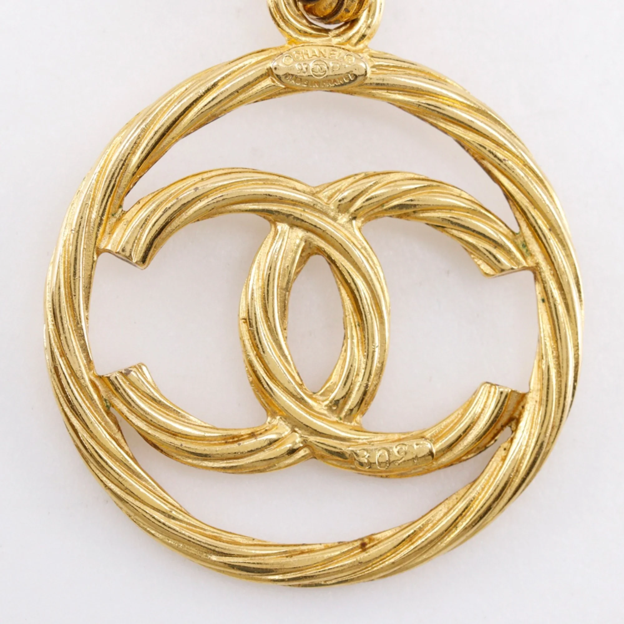 CC Logo Pendant Necklace Metal - Image 8