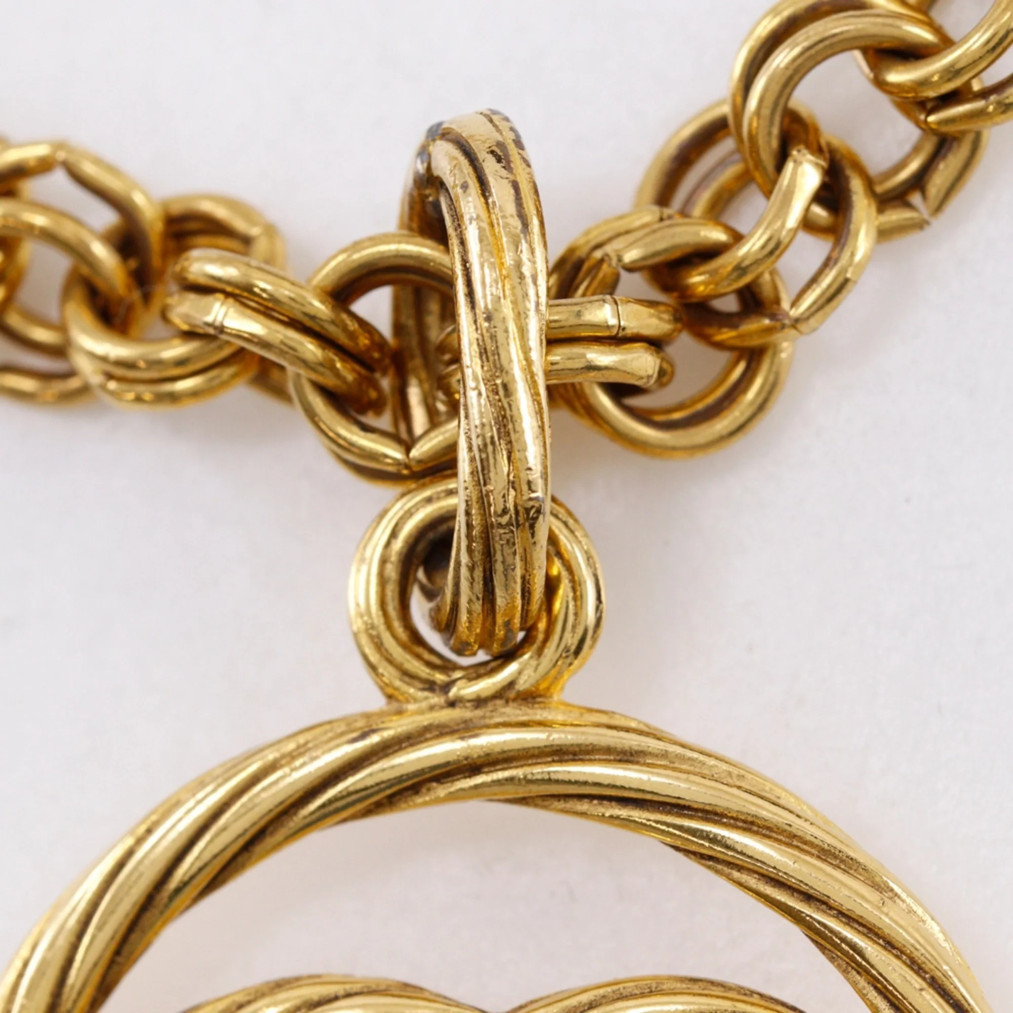 CC Logo Pendant Necklace Metal - Image 9