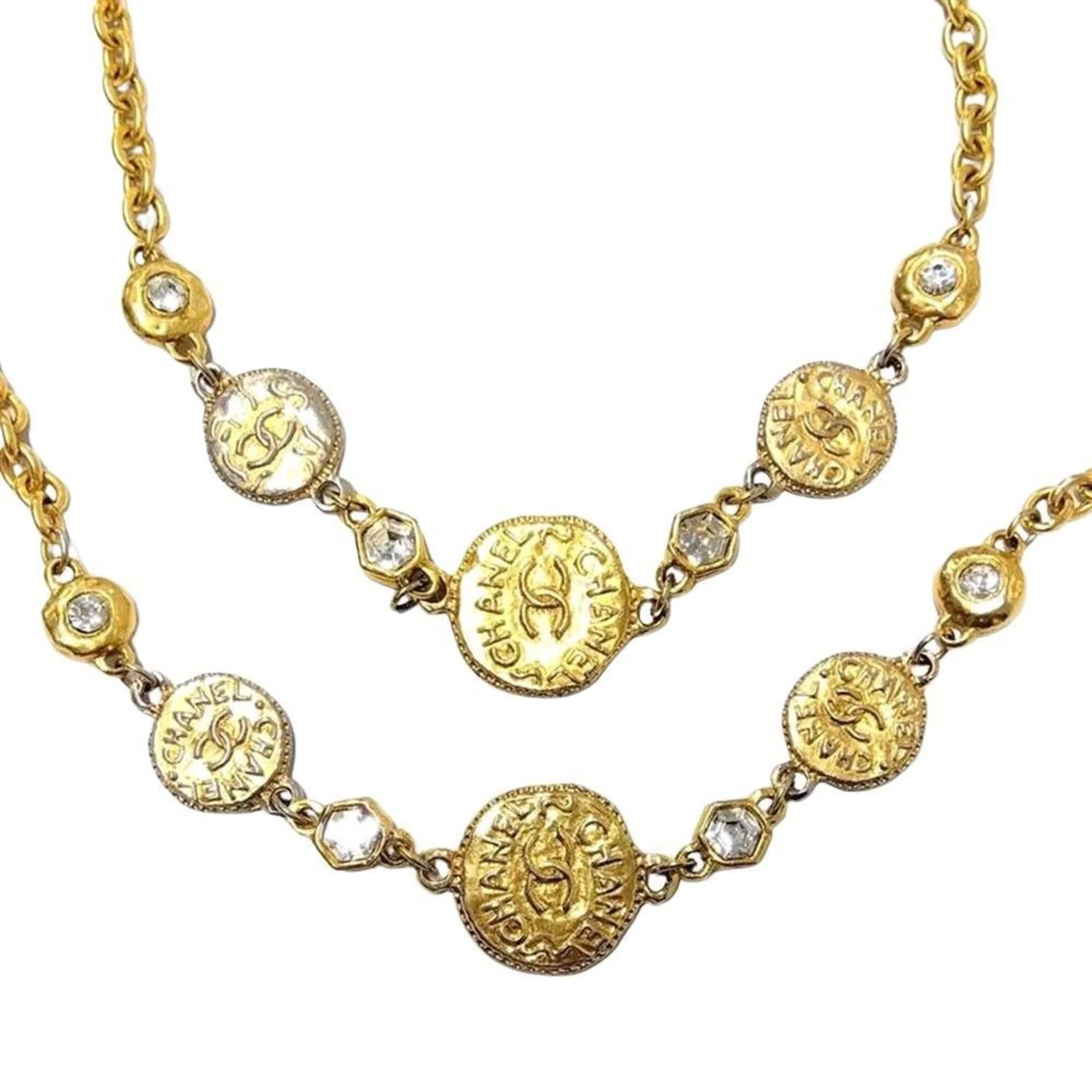 CC Logo Pendant Necklace Metal