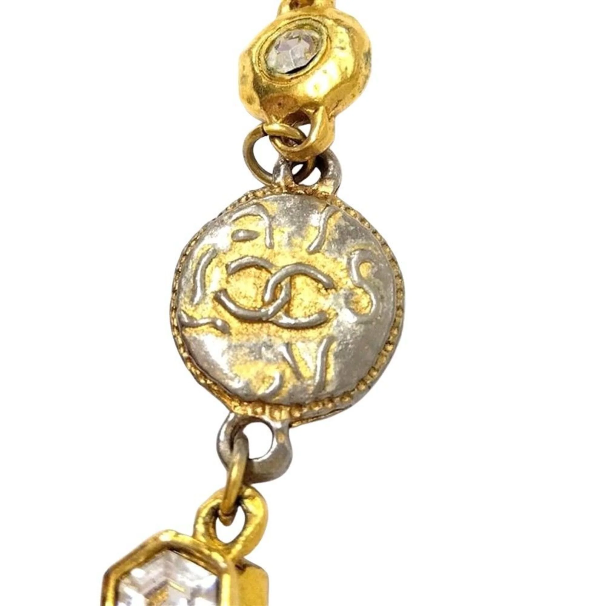 CC Logo Pendant Necklace Metal - Image 6