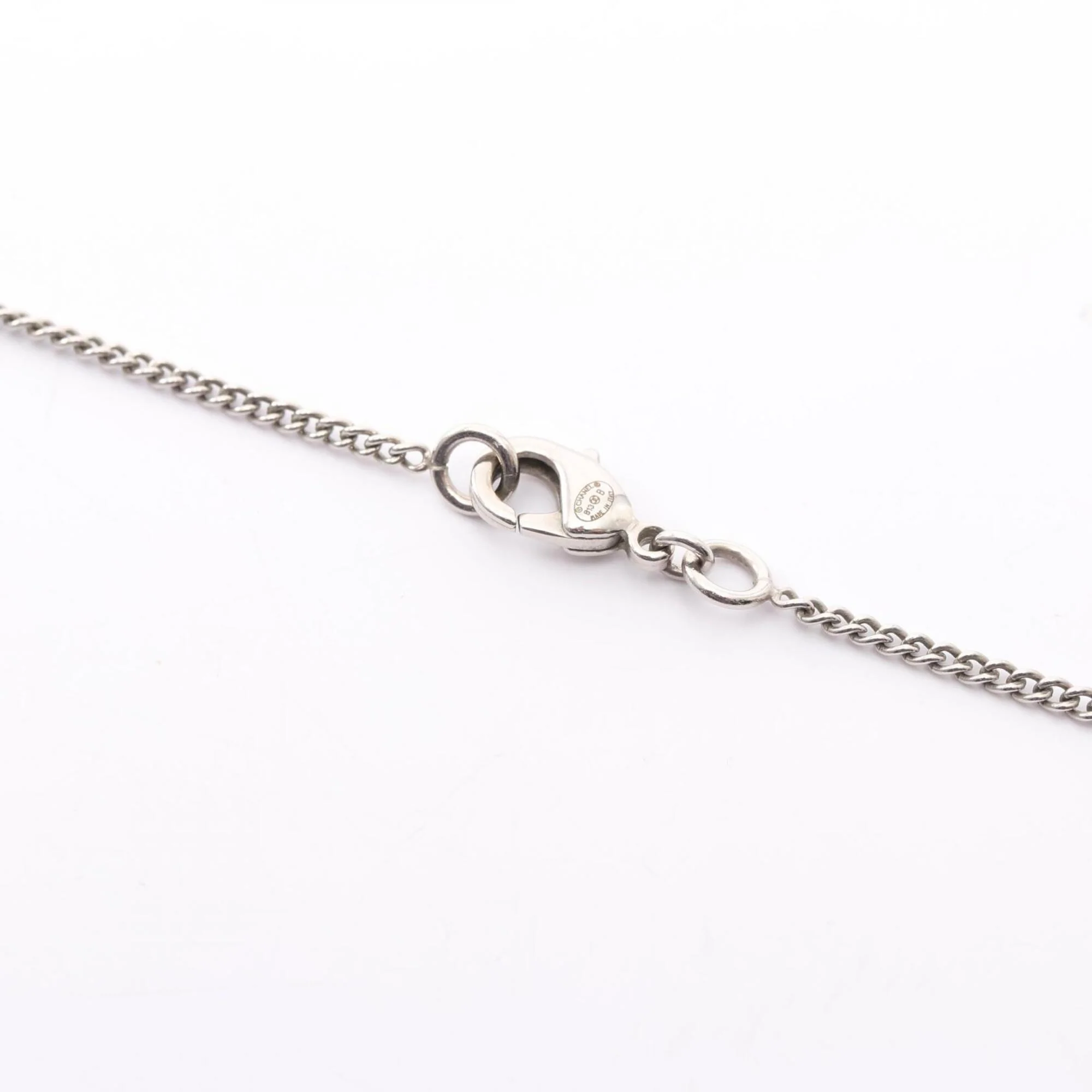 CC Logo Pendant Necklace Sterling Silver - Image 4
