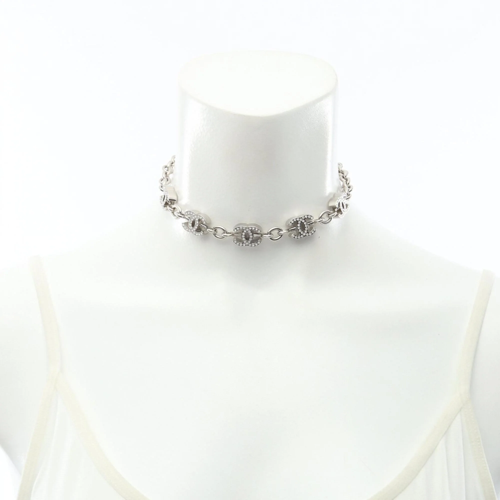 CC Logo Pendant Necklace Sterling Silver - Image 6