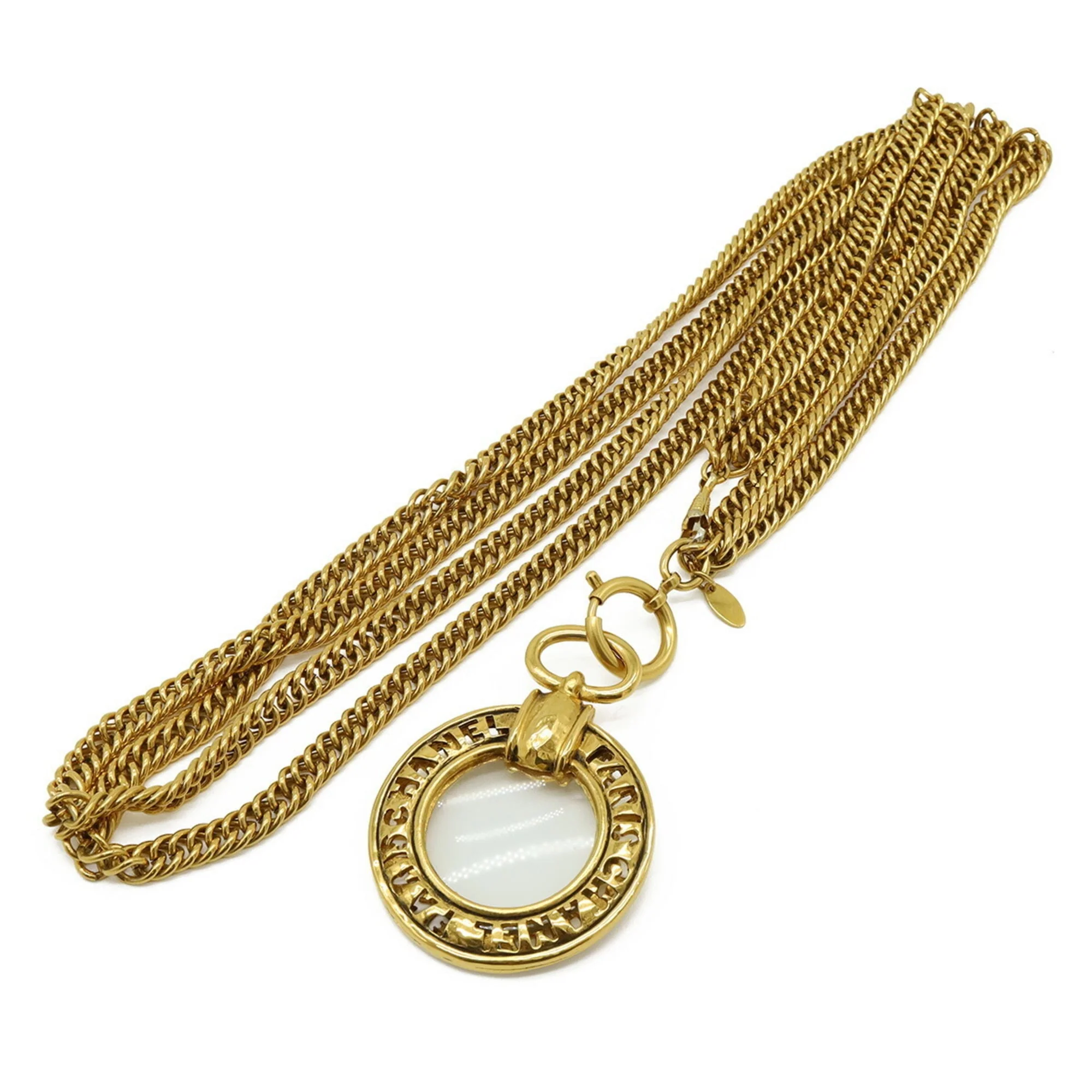 Magnifying Glass Pendant Necklace Metal - Image 3