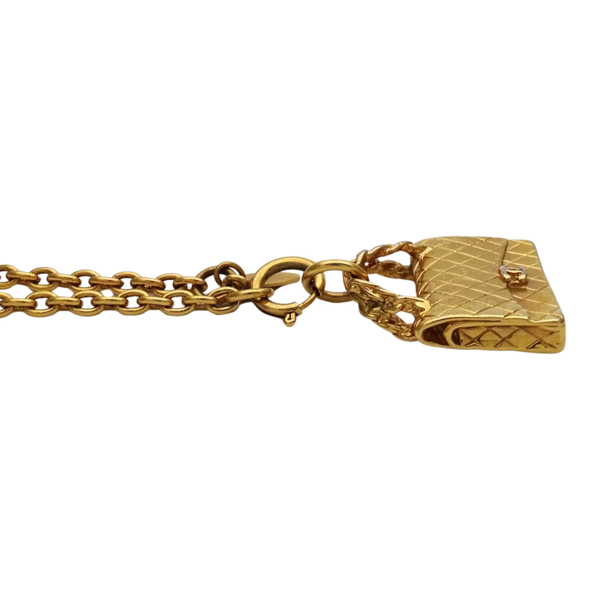 Matelasse Pendant Necklace Gold - Image 3