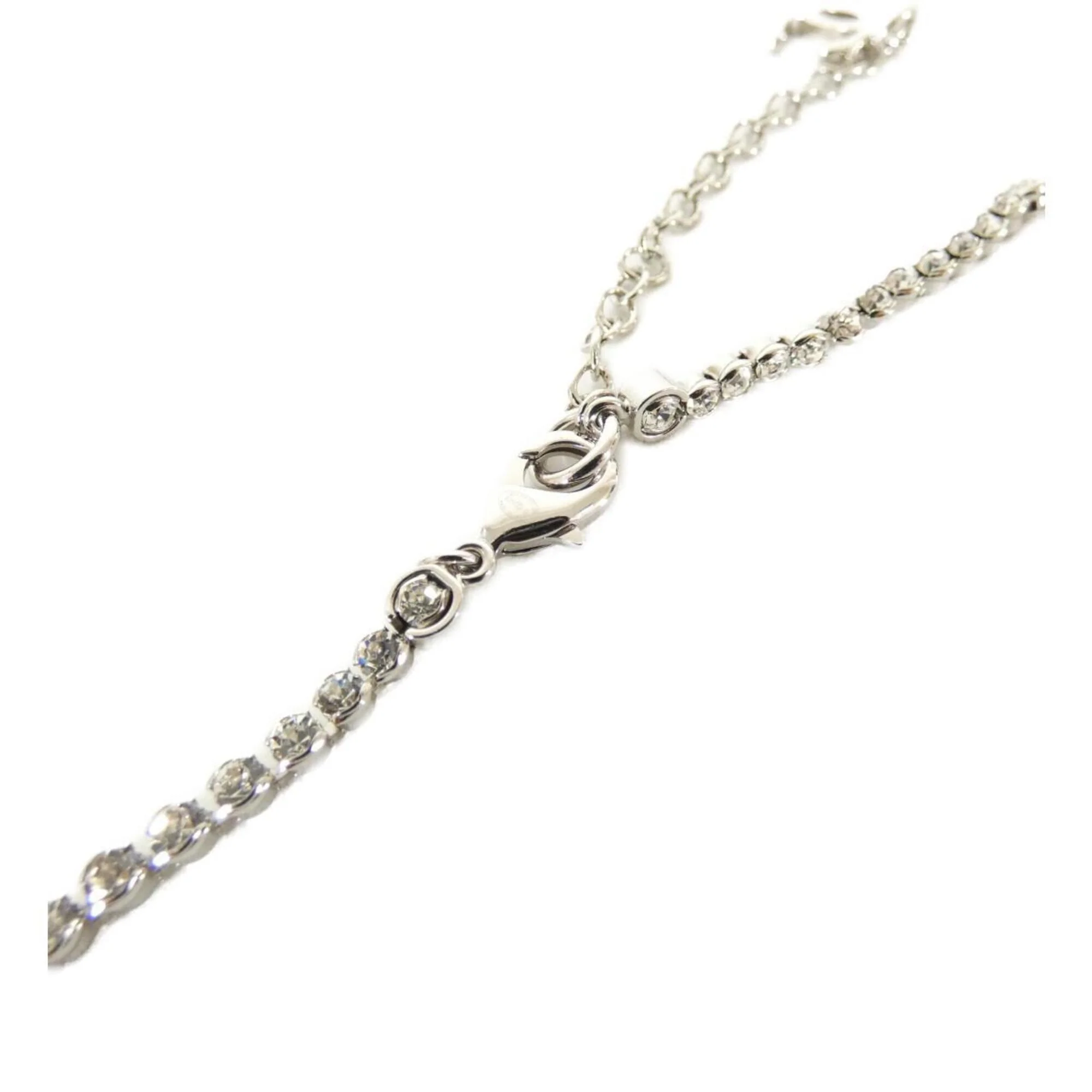 Pendant Necklace Artificial Pearl Silver White - Image 4