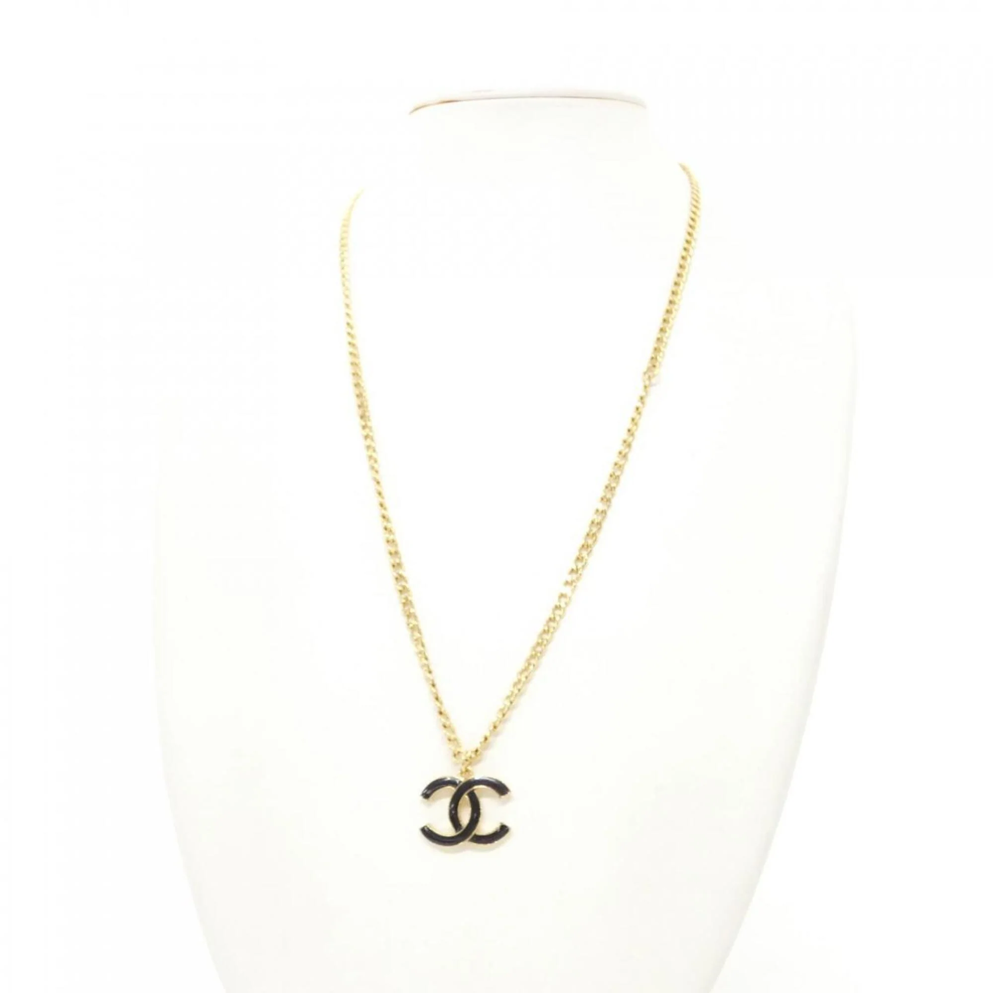 Pendant Necklace Black and Gold - Image 5