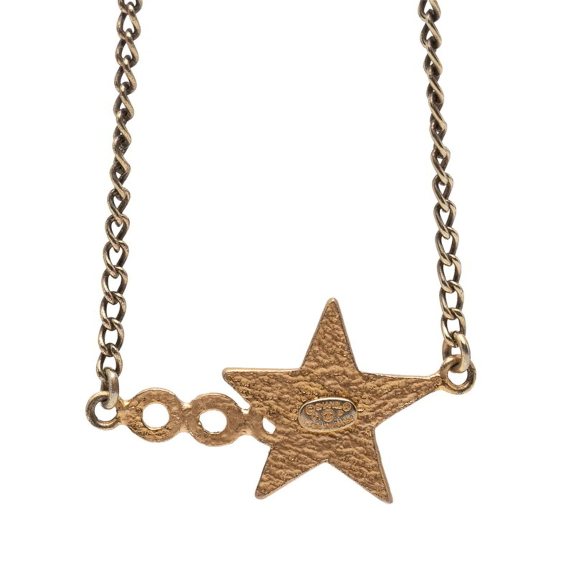 Pendant Necklace Gold and Black Plated - Image 2