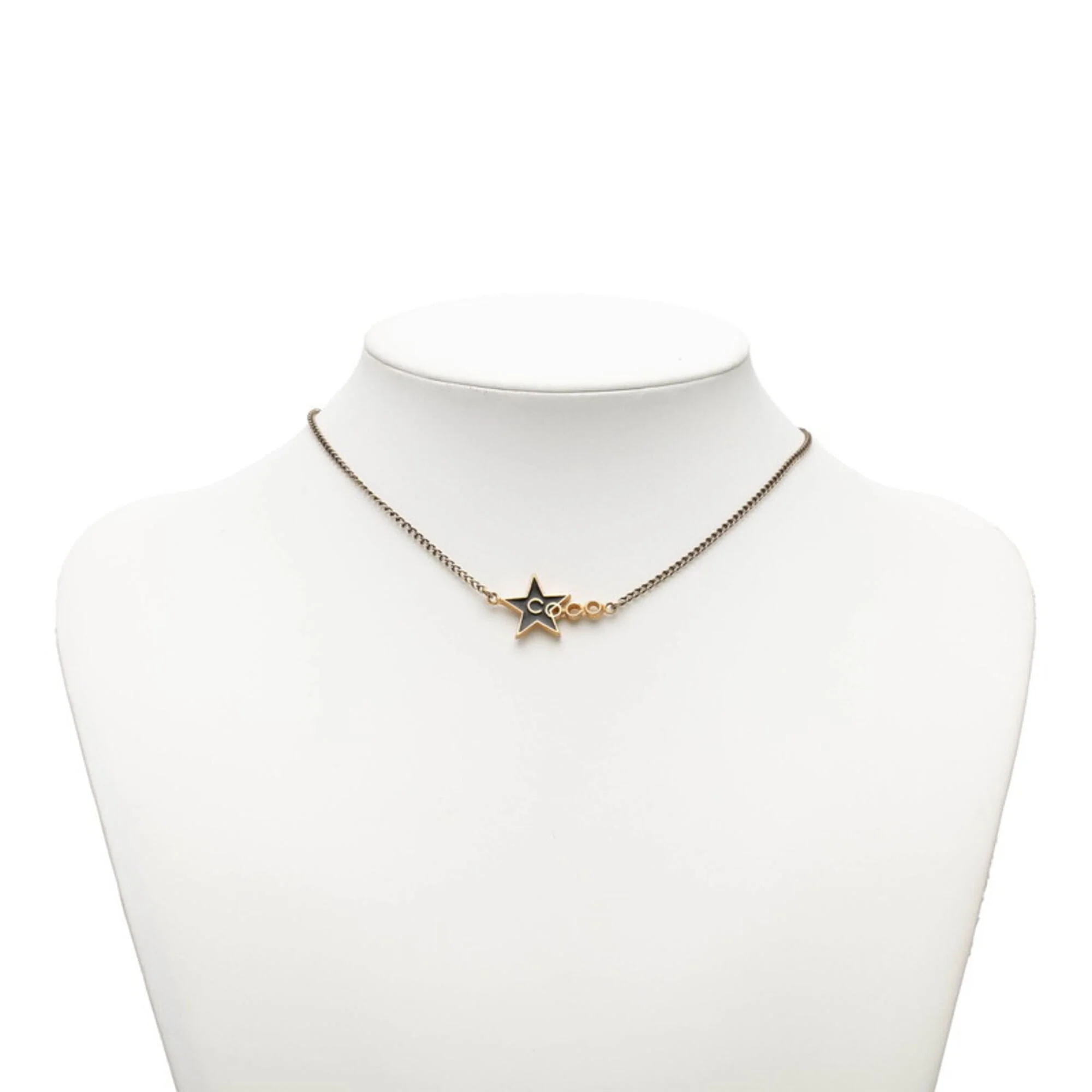 Pendant Necklace Gold and Black Plated - Image 5