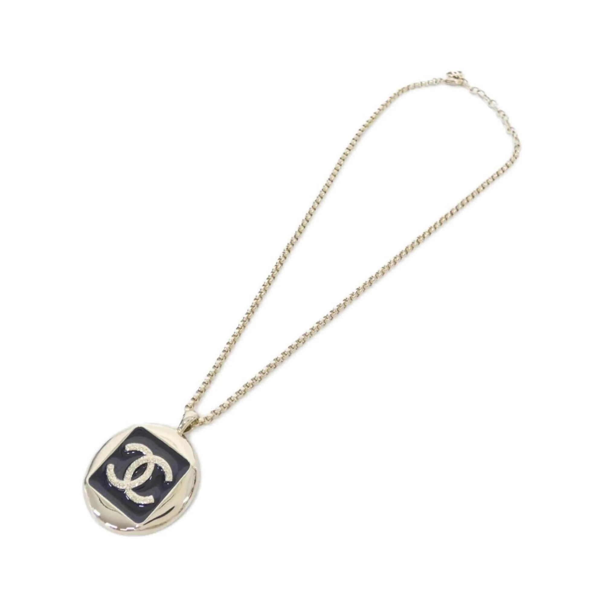 Pendant Necklace Metal Black - Image 2