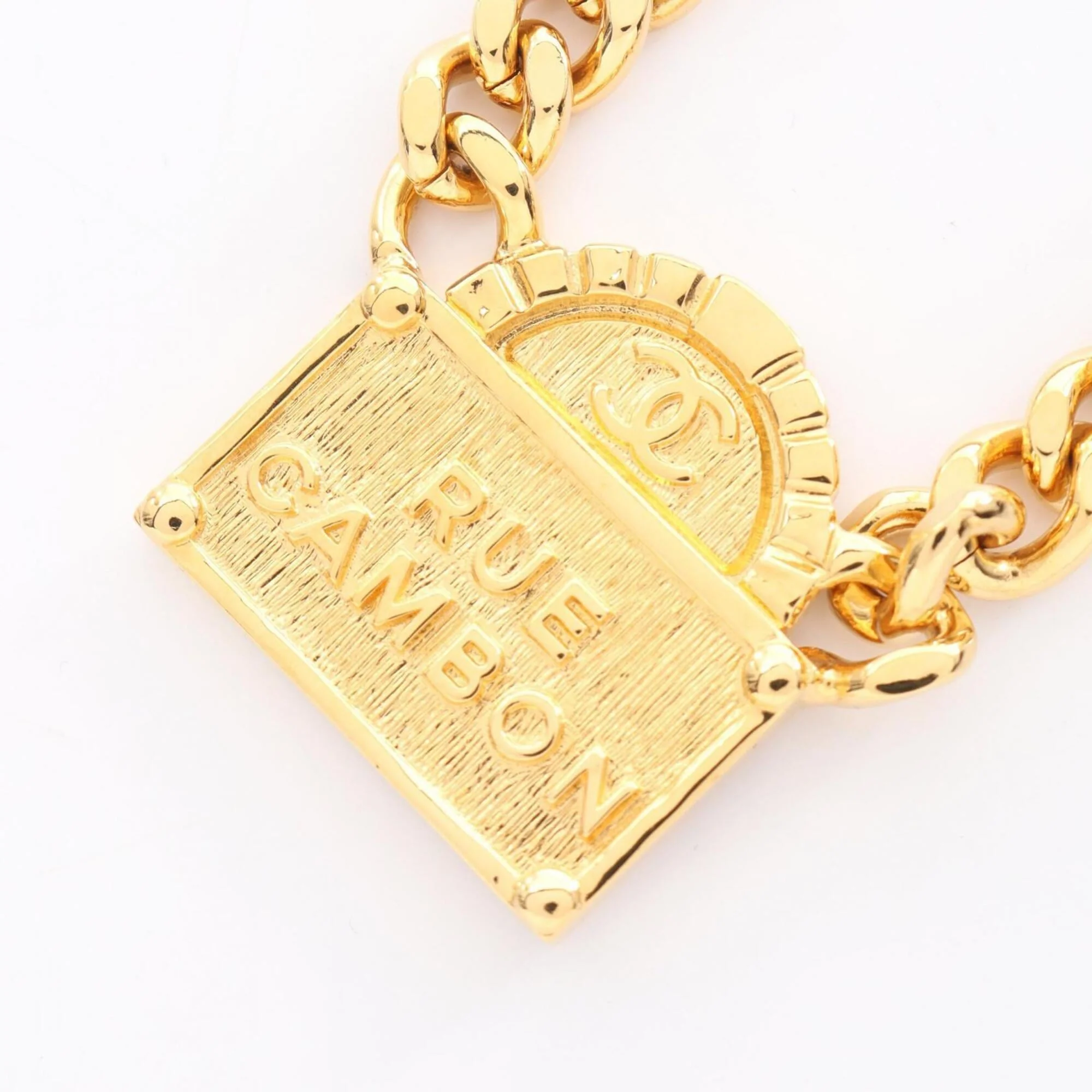 Pendant Necklace Metal Rue Cambon