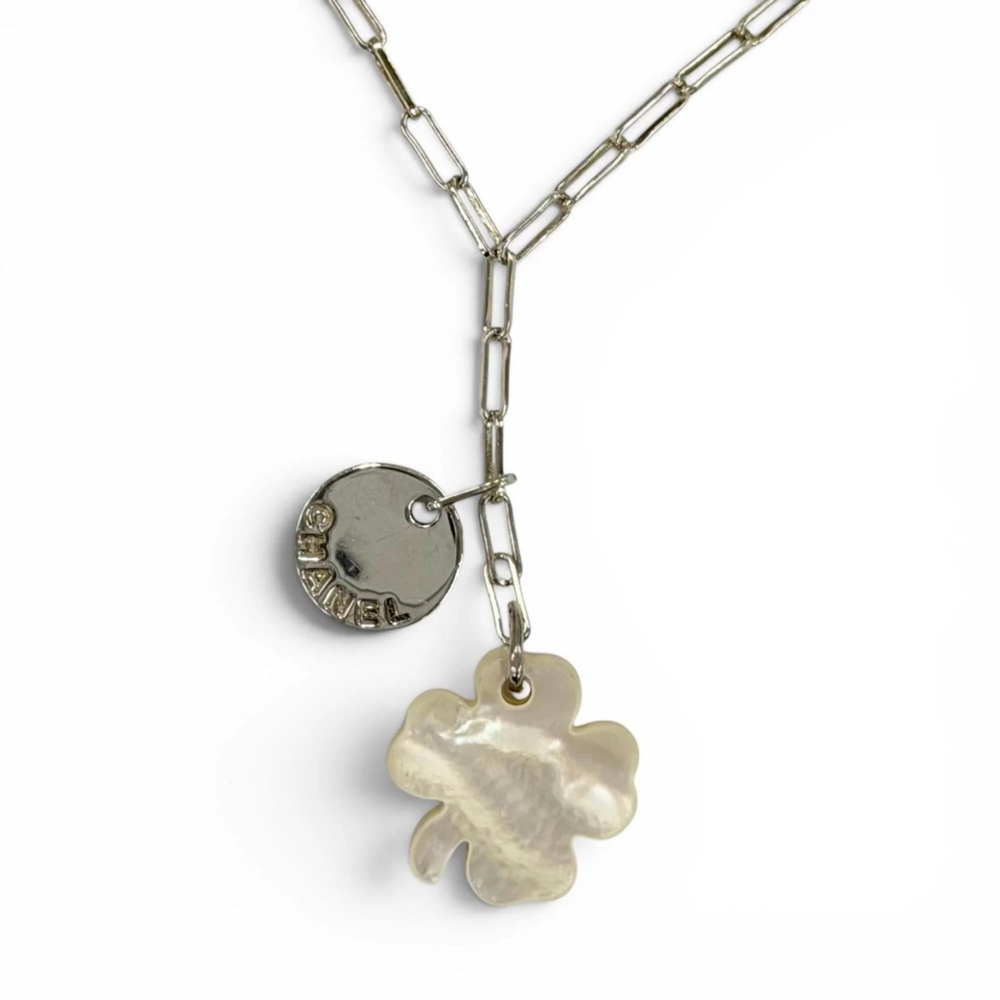 Pendant Necklace Shell and Sterling Silver