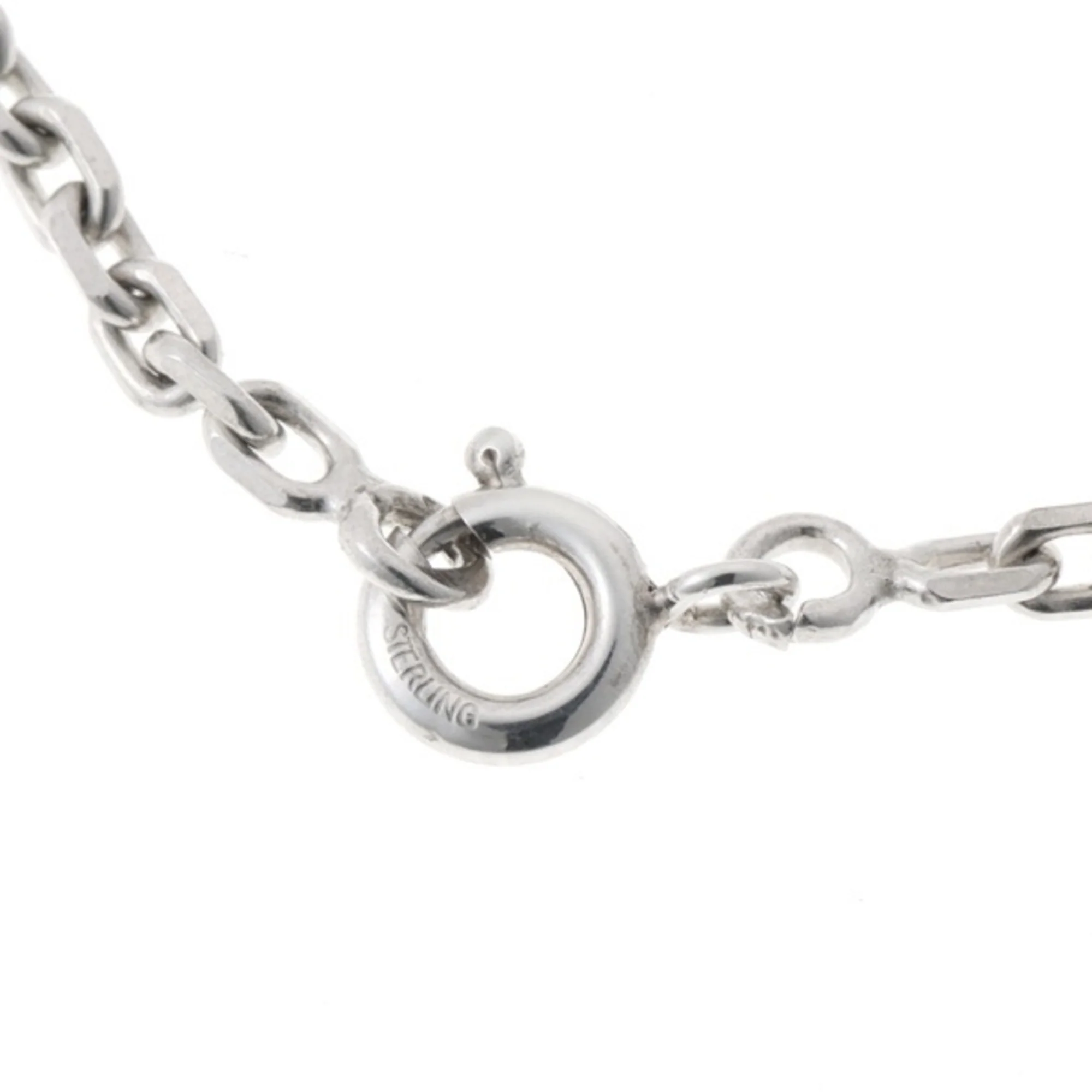 Pendant Necklace Sterling Silver Clover Motif 44.5 Cm - Image 6
