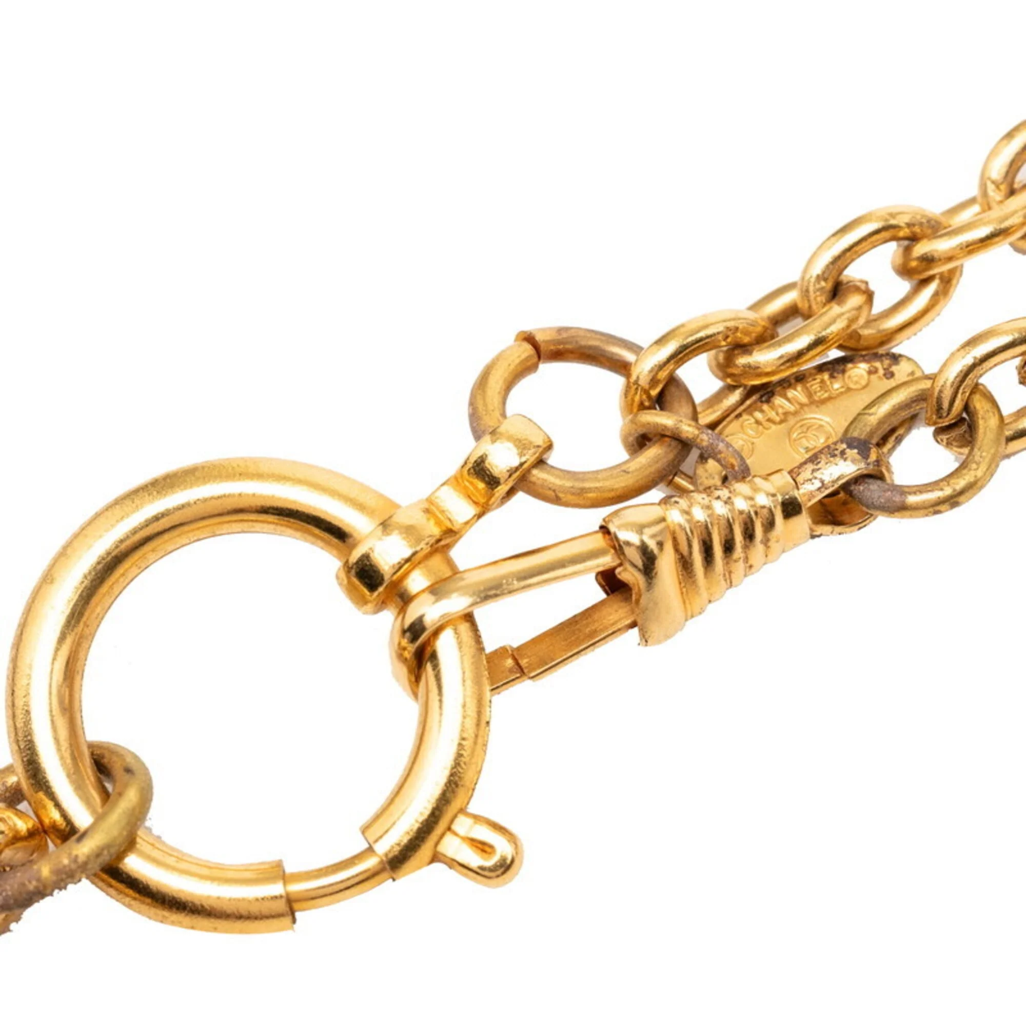 Vintage Chain Pendant Necklace Metal - Image 5