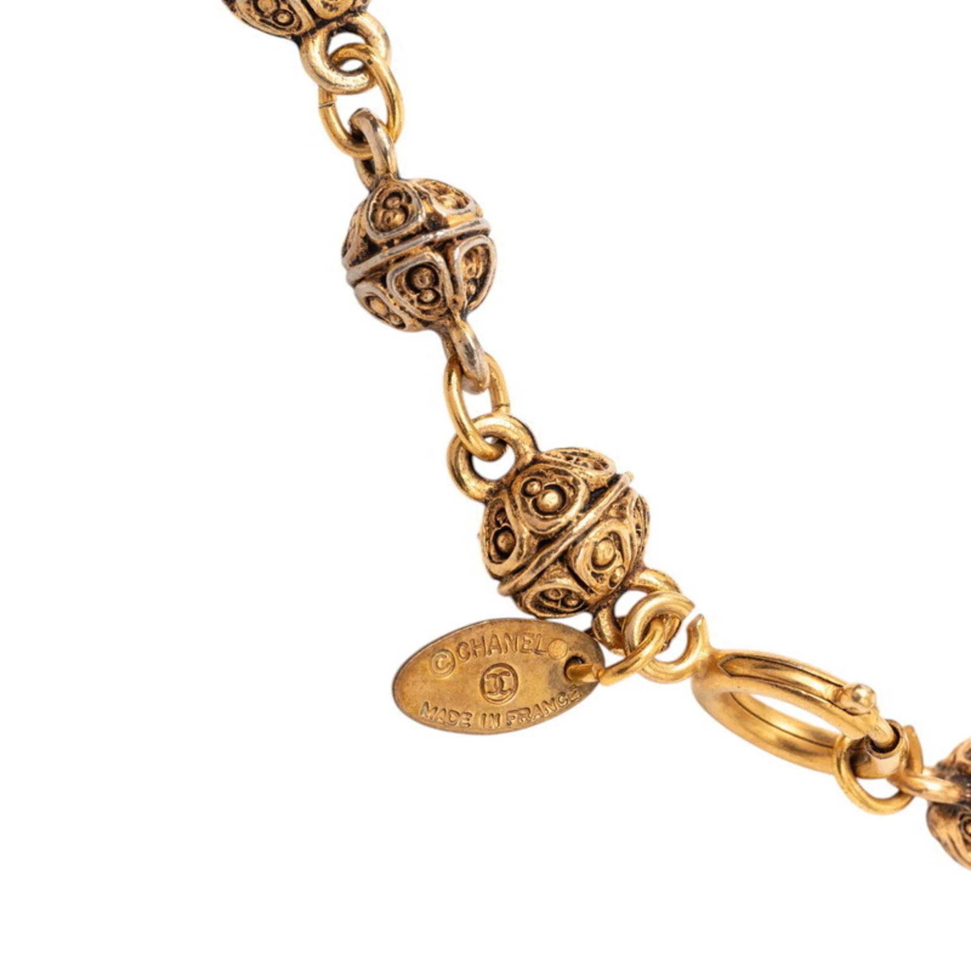 Vintage Pendant Necklace Metal - Image 4