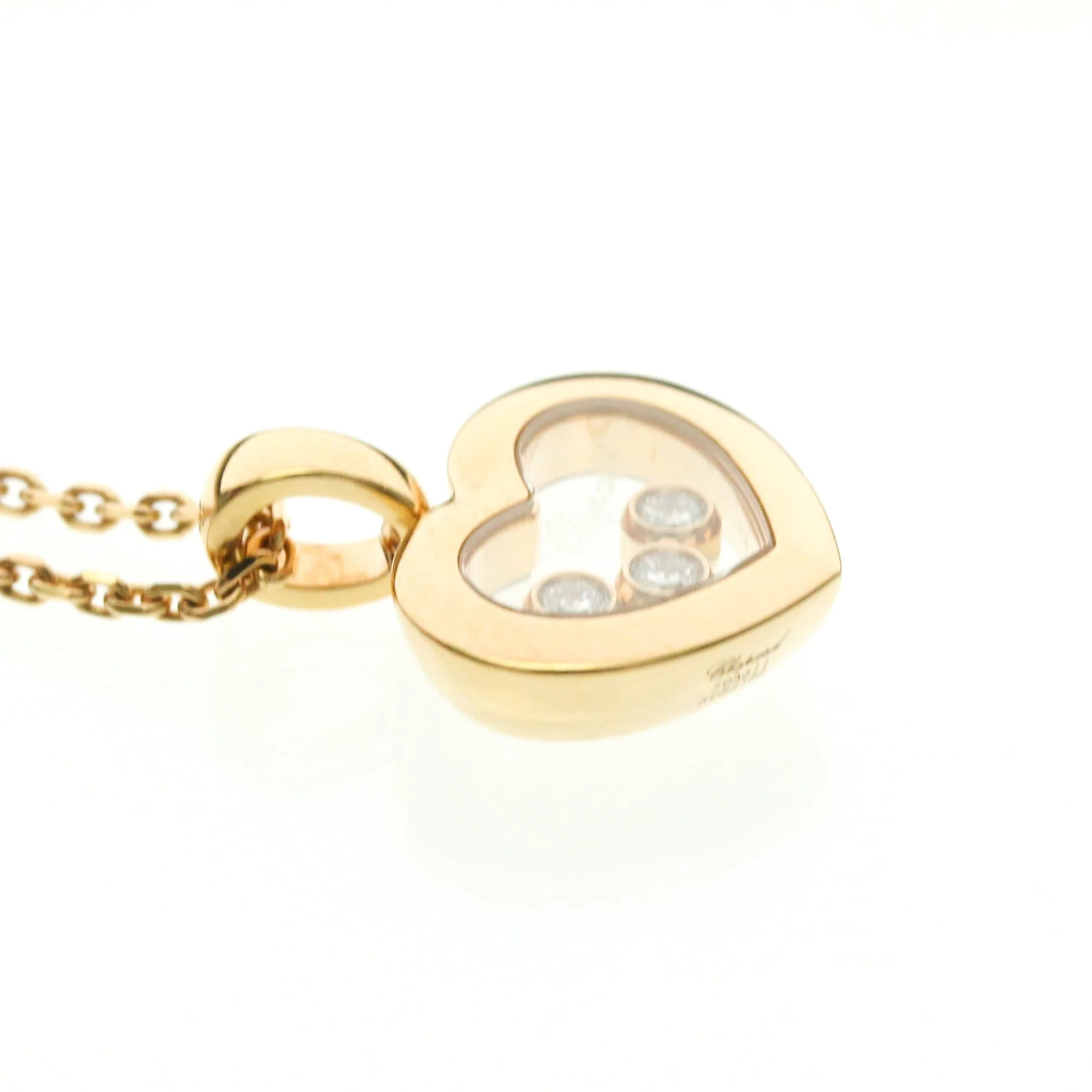 Happy Diamonds Pendant Necklace 18K Rose Gold with Diamond - Image 5