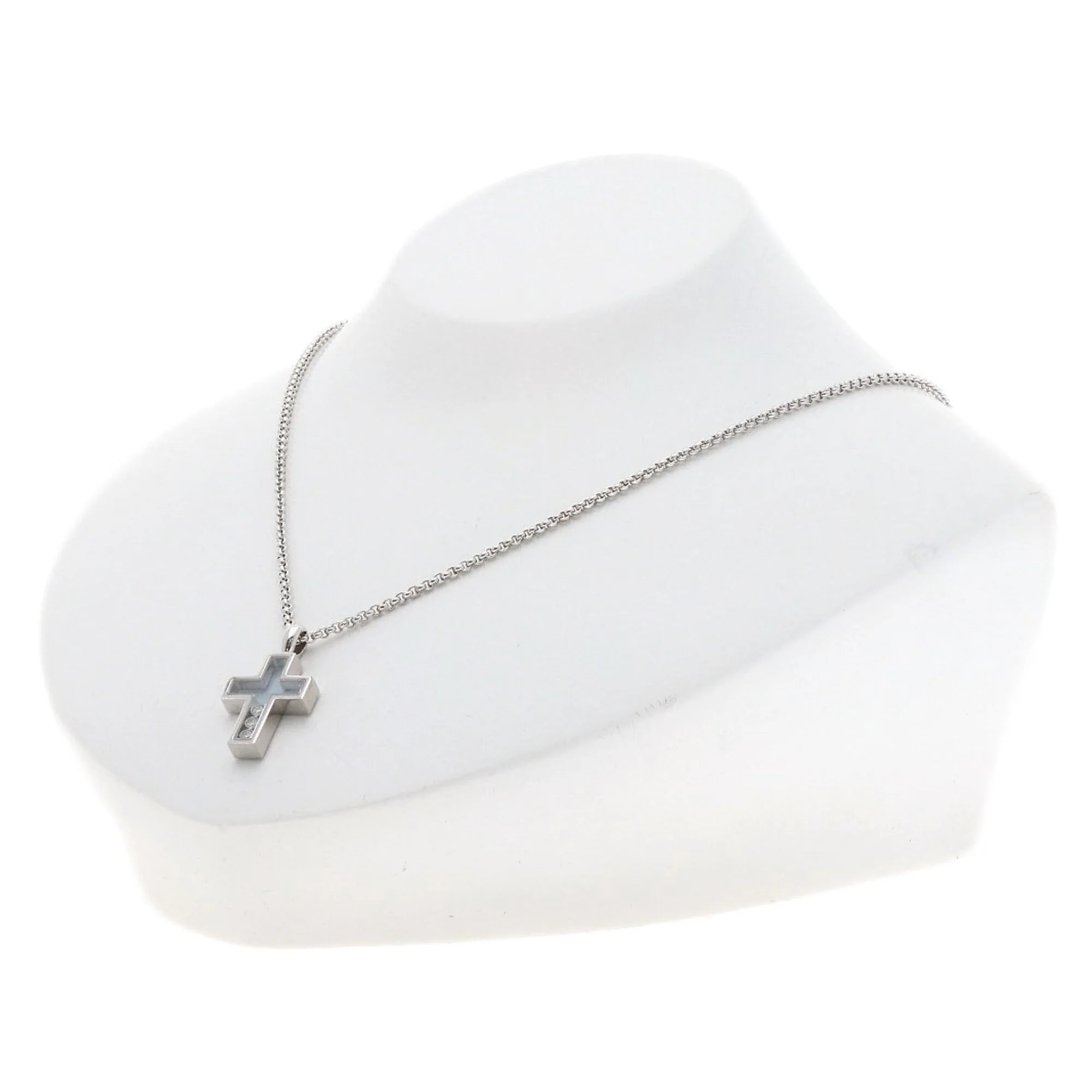Happy Diamonds Pendant Necklace 18K White Gold - Image 5