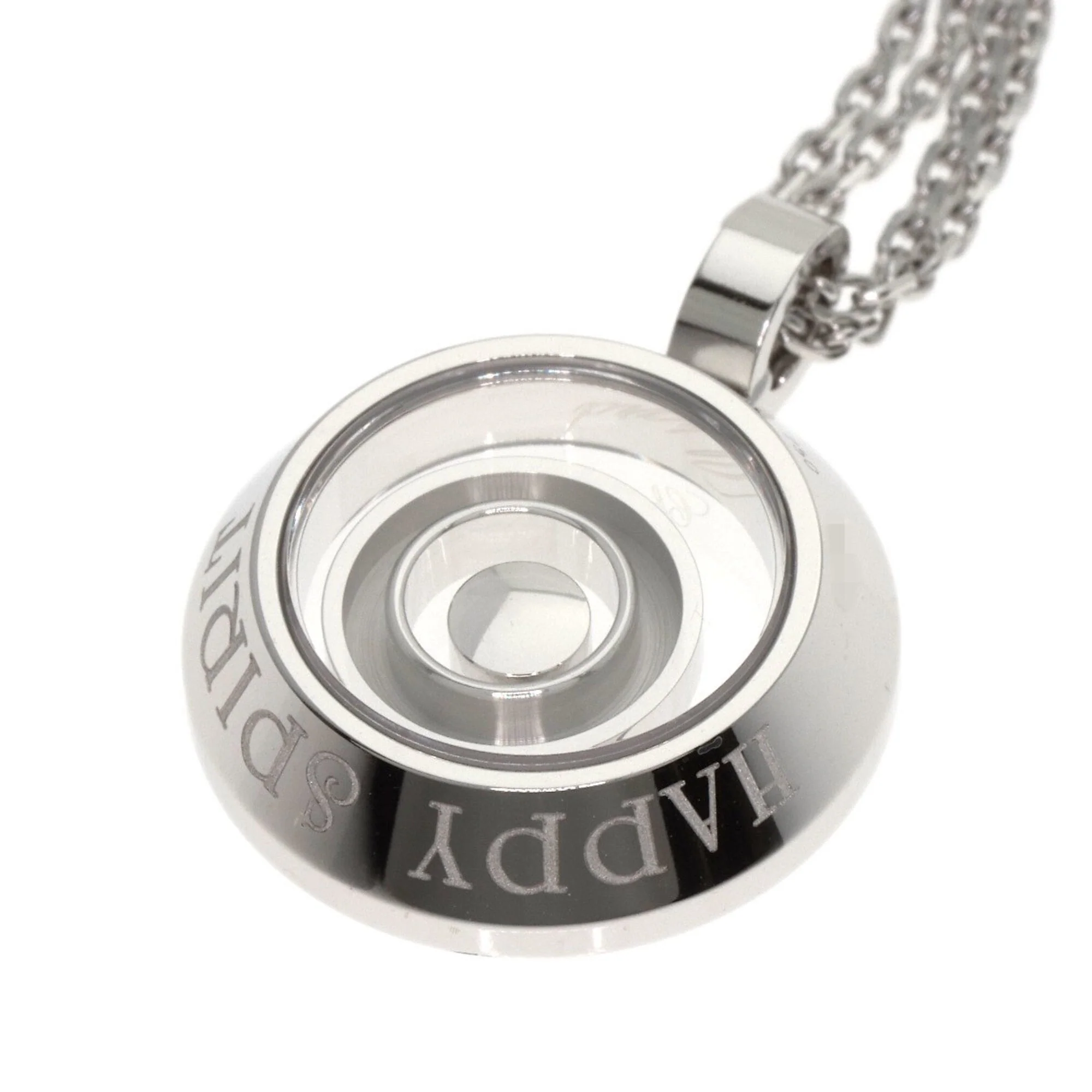Pendant Necklace 18K White Gold with Diamond - Image 4